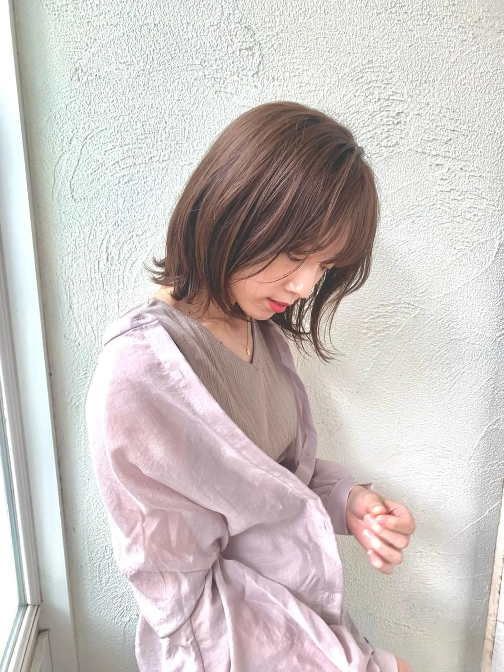 ミディアム カラー ヘアアレンジ カット ヘアカラー トリートメント ヘアセット 🌈インナーカラー ‘ショウマ’🌈のヘアスタイル
