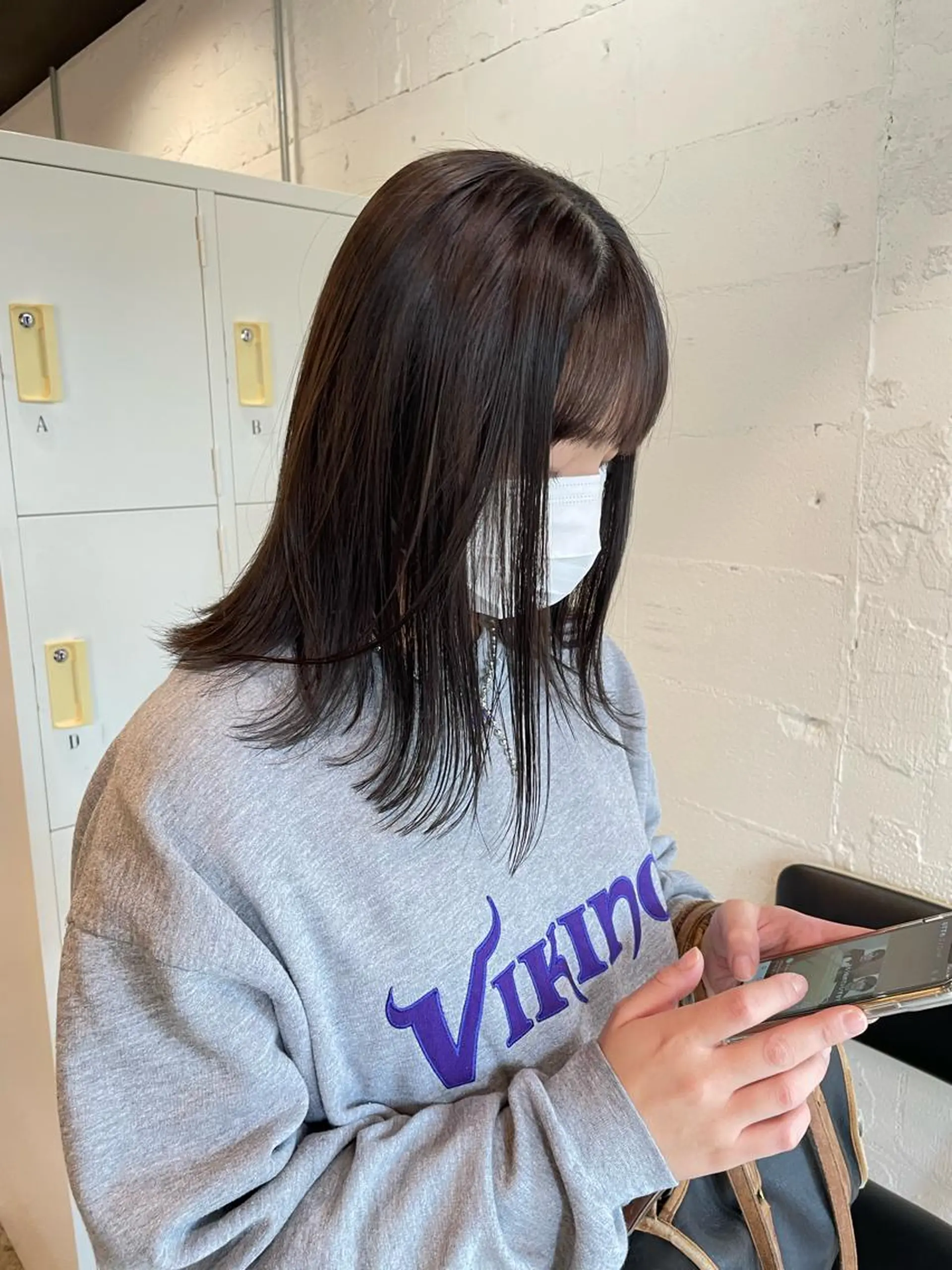 ミディアム カラー ヘアアレンジ satsuki 暖色・ブラウンカラーのヘアスタイル