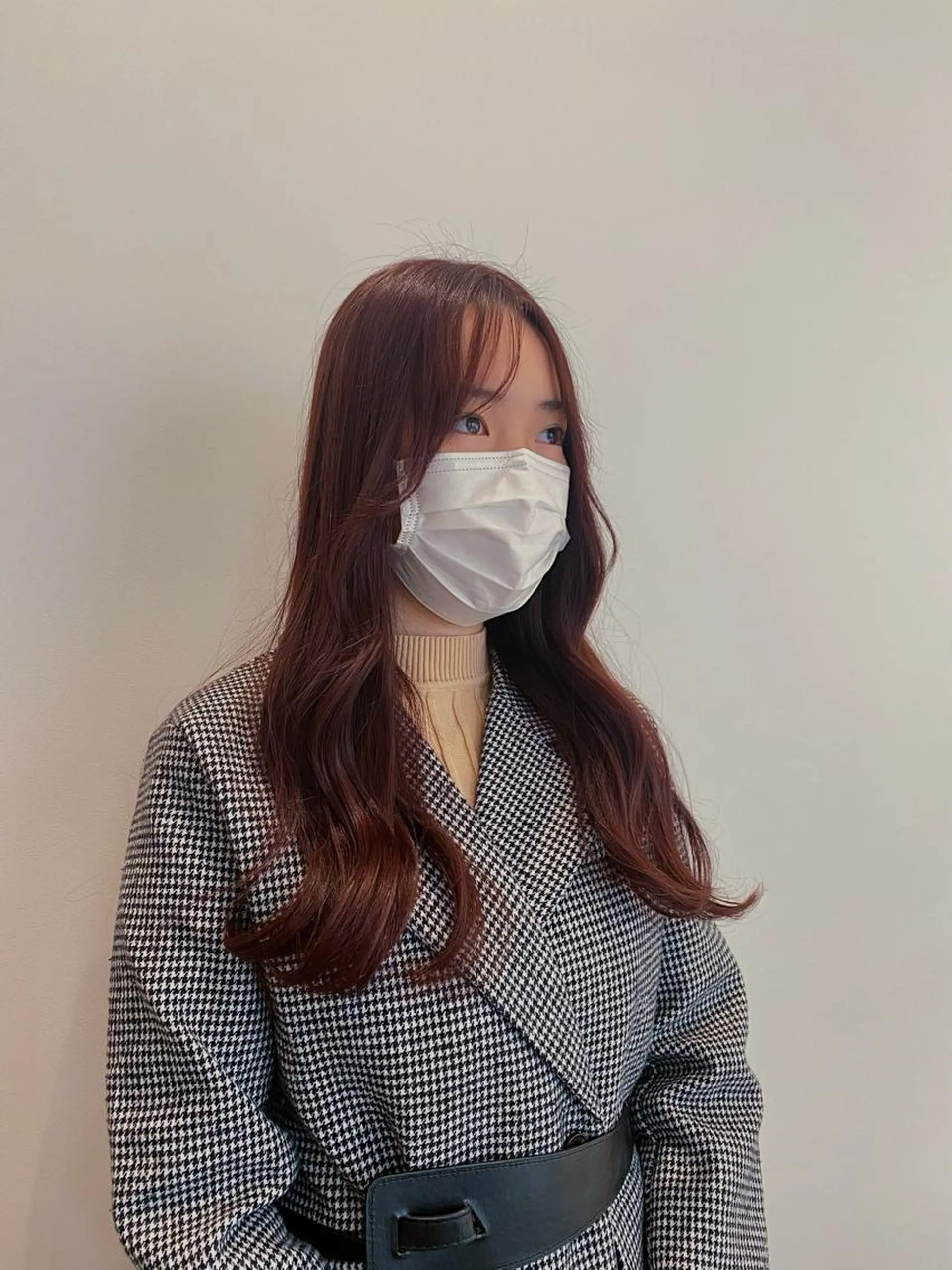 ロング カラー ボルドーカラー ブラウンカラー ローズカラー ローズブラウン 和歌山韓国ヘア🌙 MOEのヘアスタイル