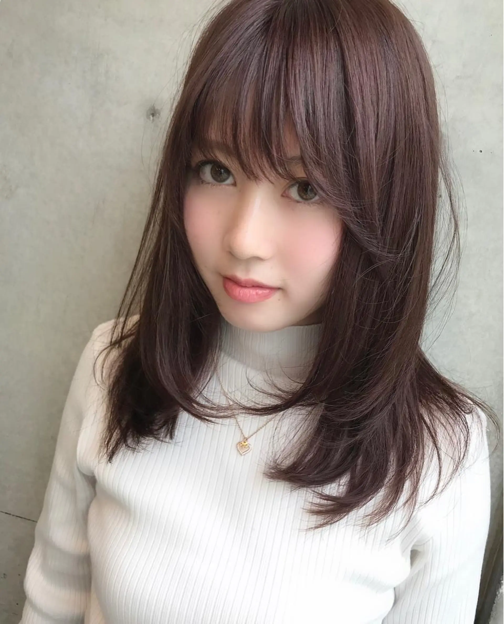 ミディアム カラー ✨縮毛矯正/髪質改善 錦糸町/松坂拓馬のヘアスタイル