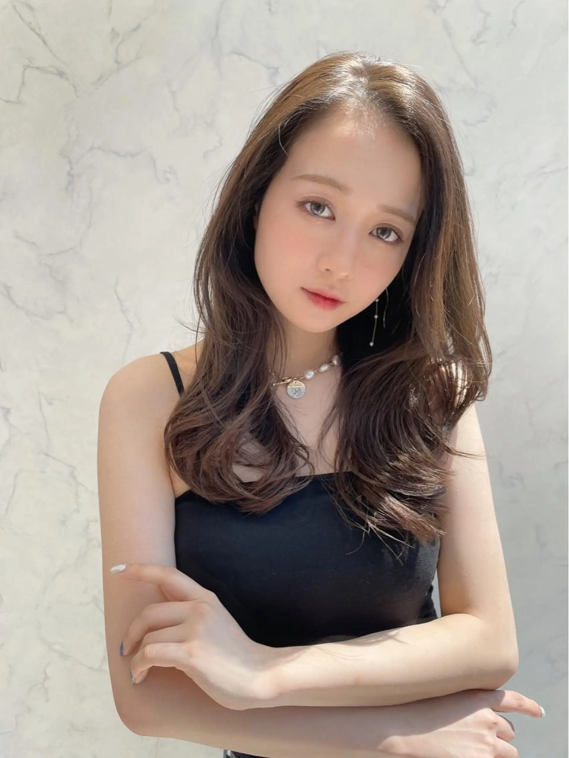 ロング カット ヘアカラー チダアキフミ Ash大森のヘアスタイル