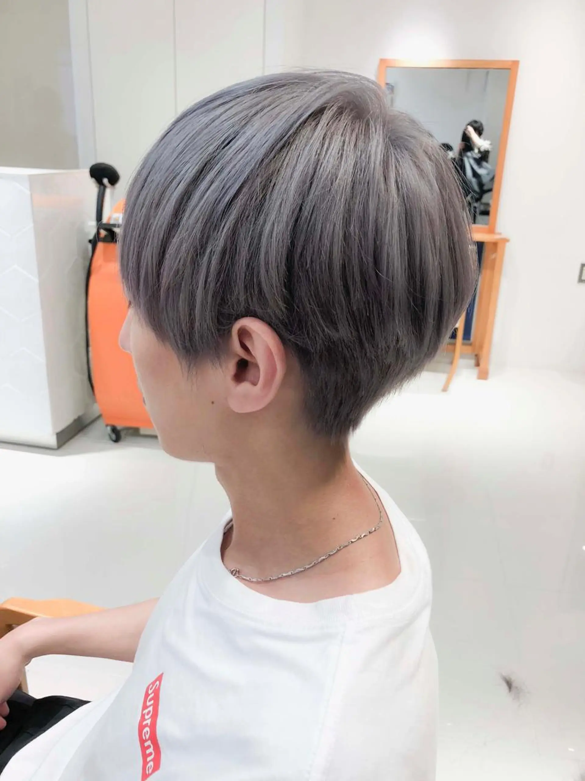 ショート カラー ヘアアレンジ メンズ アッシュ アッシュグレー アッシュグレージュ 透明感カラー グレージュ モテ髪透明感❤️ デイズヘアカラーのヘアスタイル