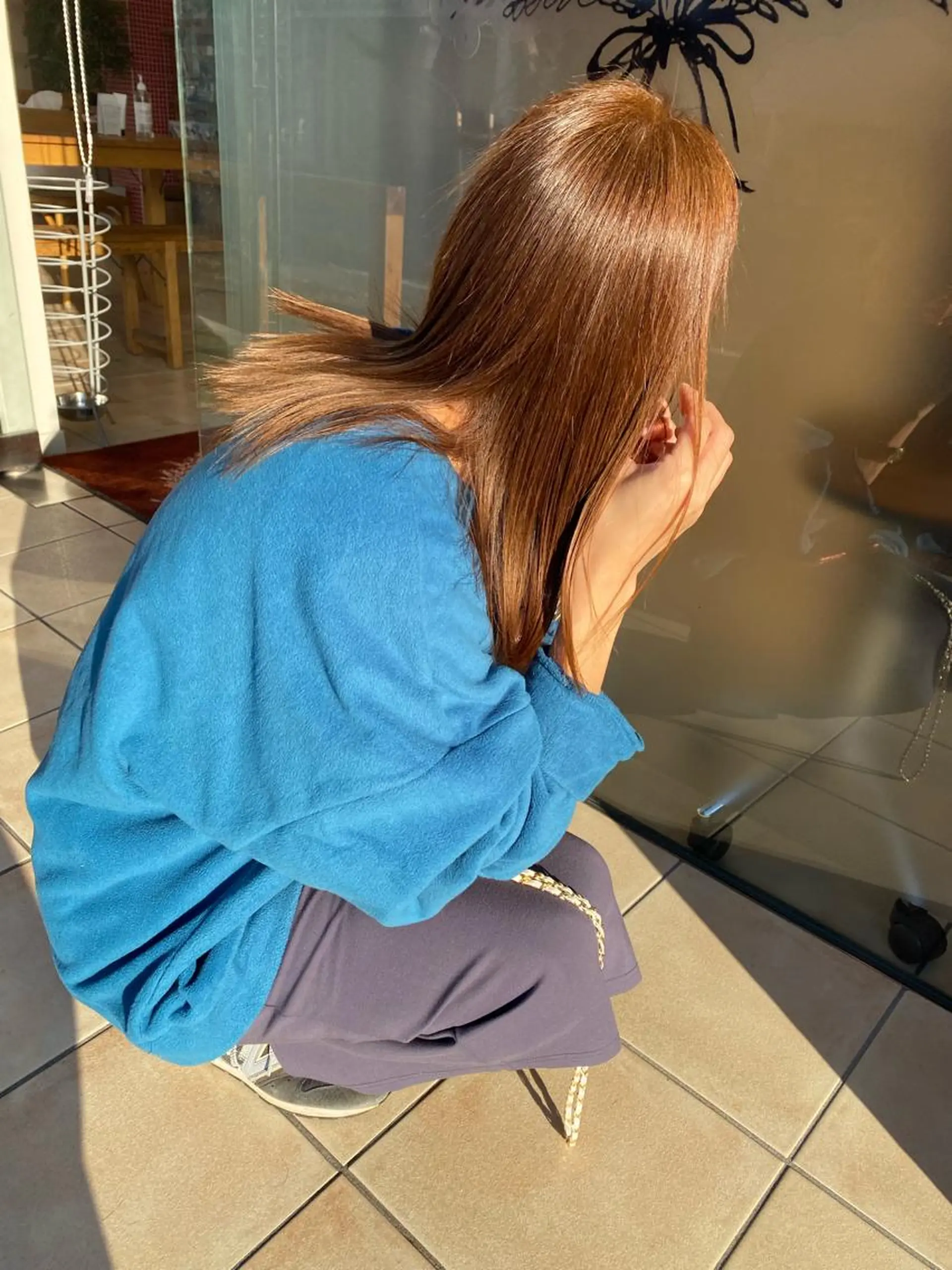 セミロング カラー 斎藤 彩香のヘアスタイル