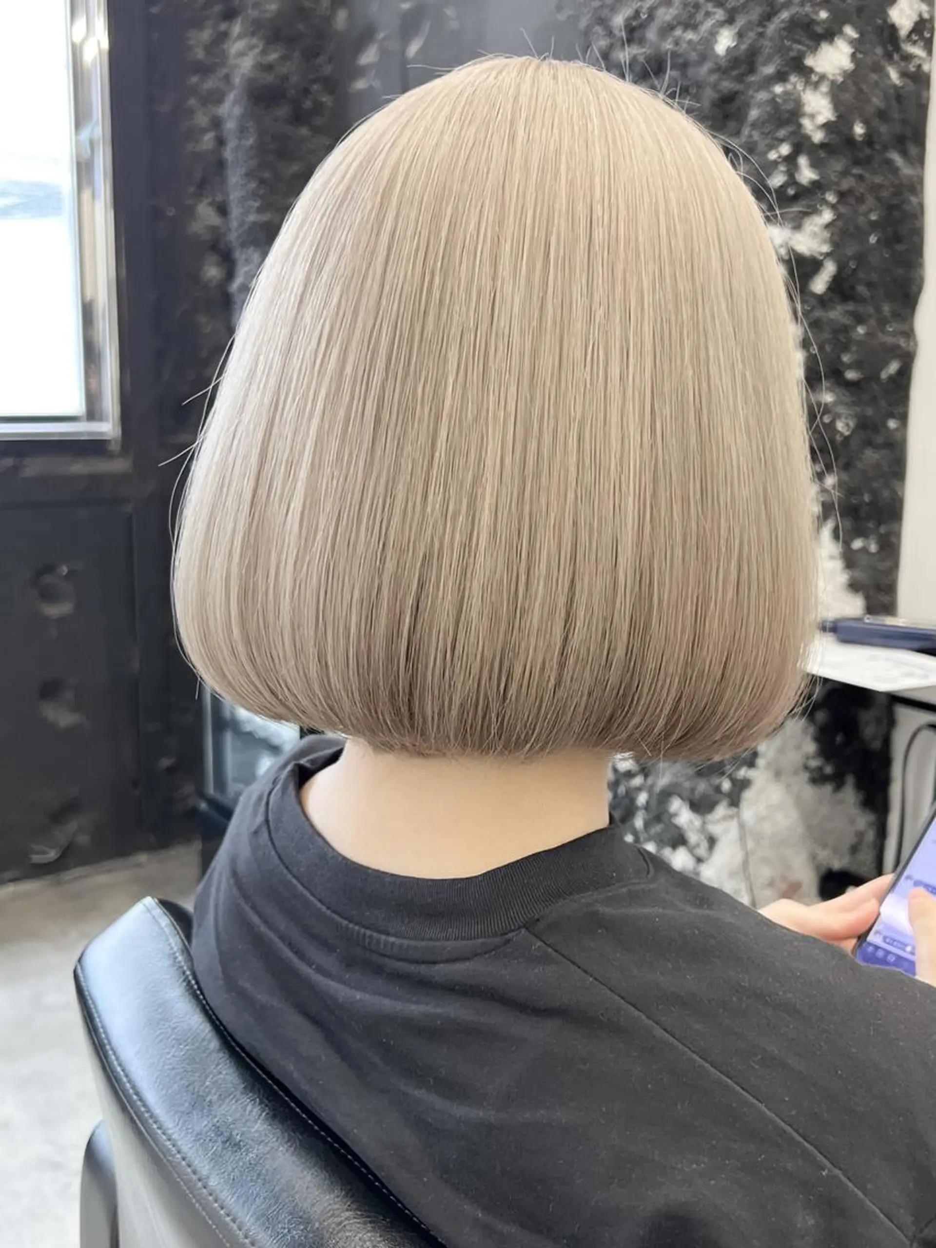 ショート ワンレンボブ ボブ 髪質改善 韓国風ヘア トリートメント ヘアカラー ダブルカラー/ -KOKO-本八幡のヘアスタイル