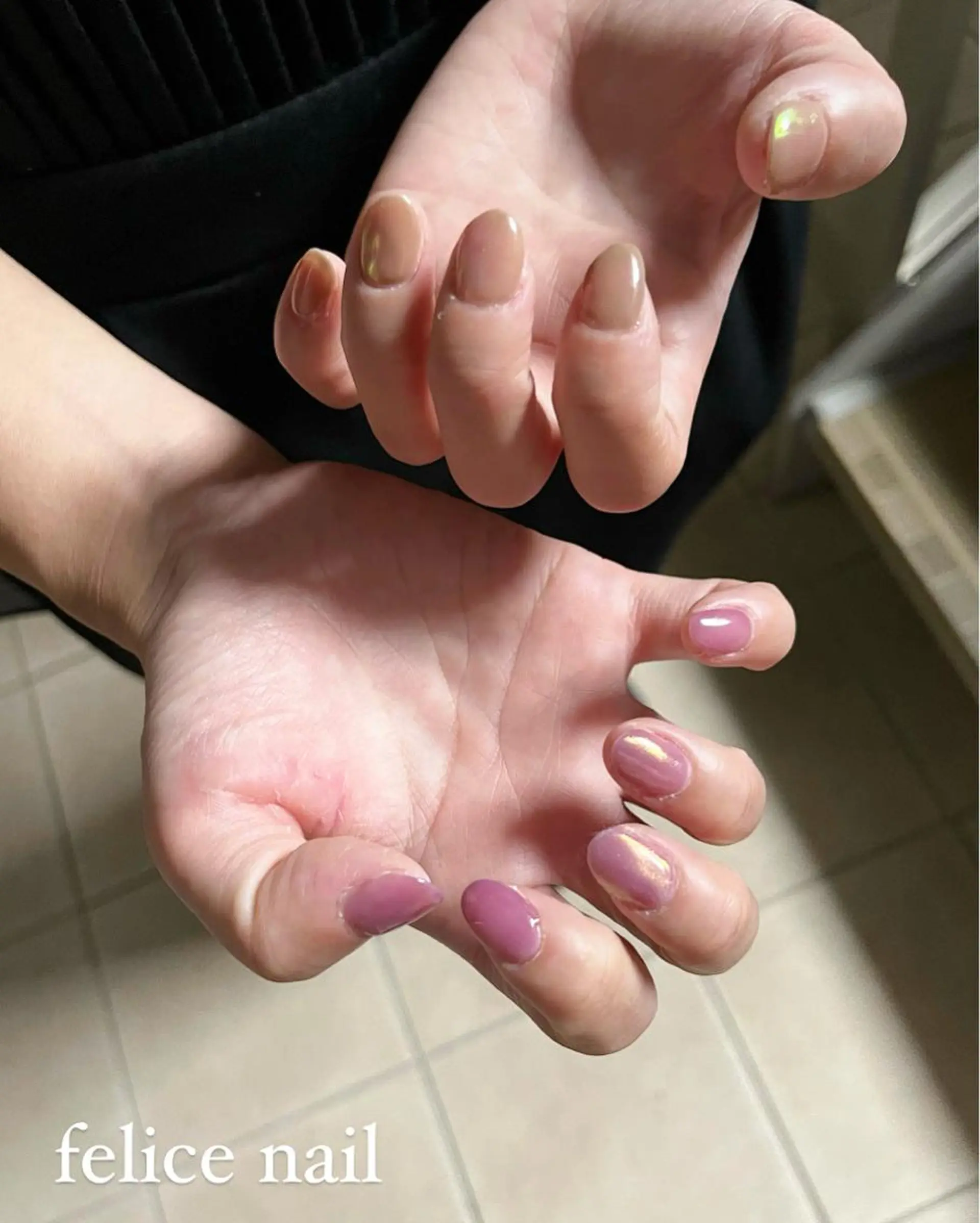 ネイル オーロラネイル felice nailのネイルデザイン