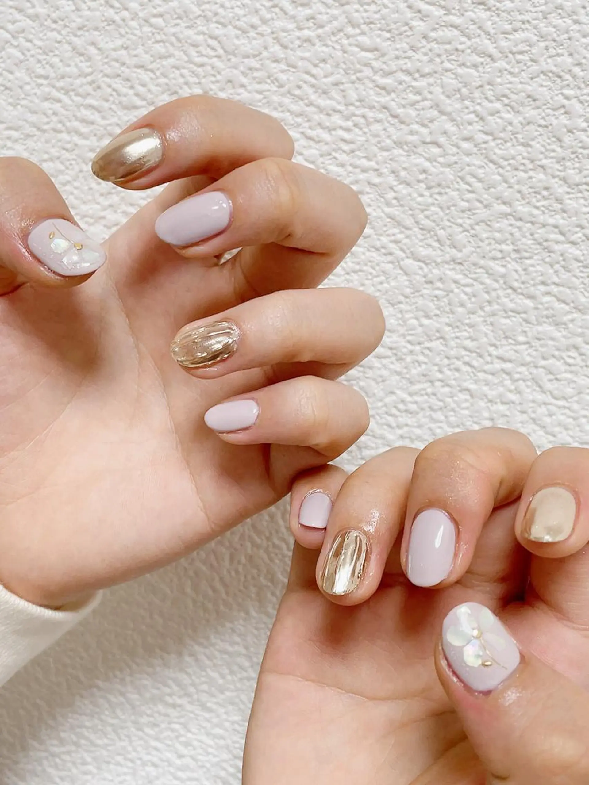 ネイル オーロラネイル フラワーネイル フットネイル フレンチネイル ジェルネイル mogunail &blowのネイルデザイン