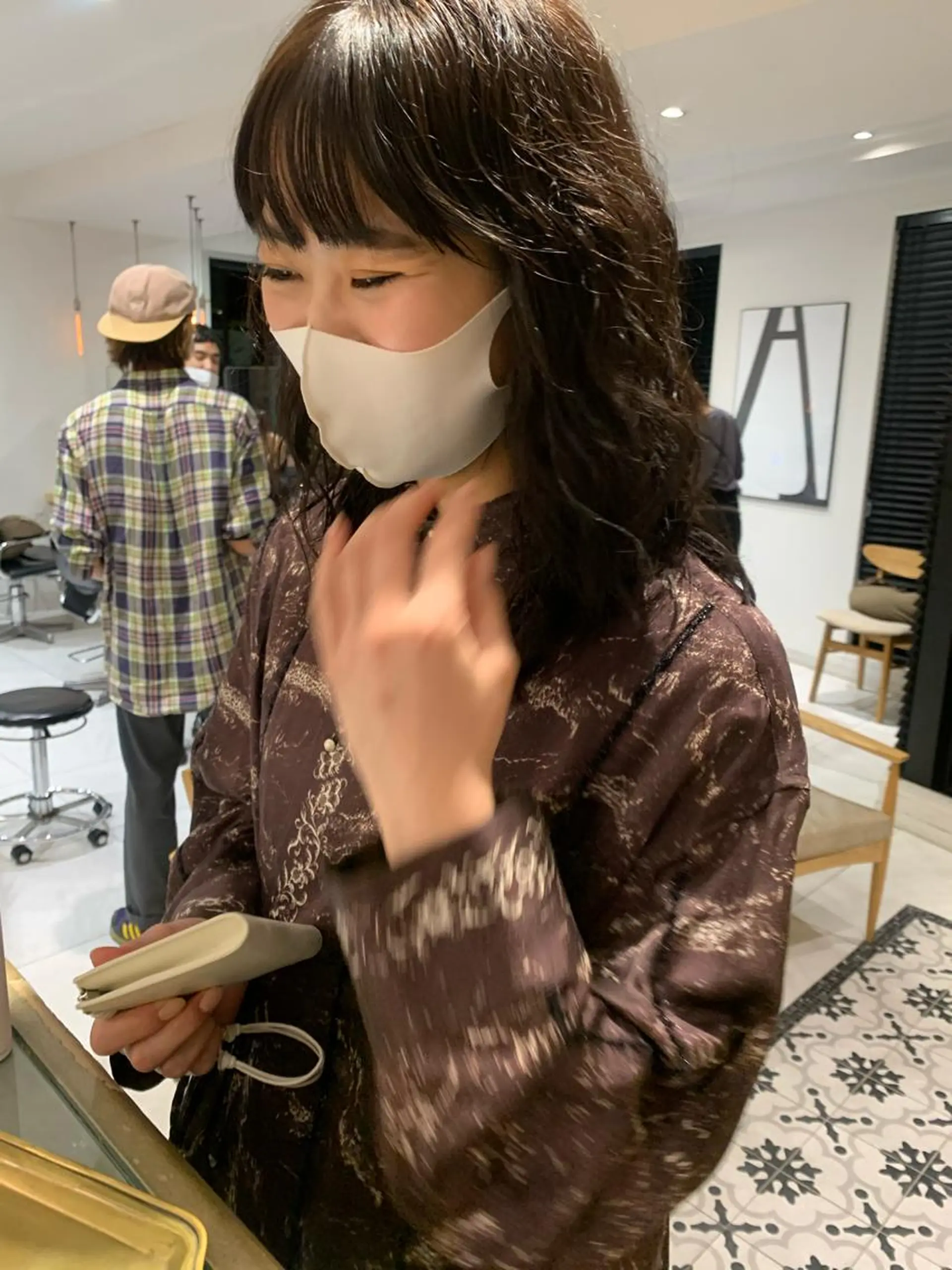 カラー ラベンダー/レイヤー スタイル🤎mamiのヘアスタイル