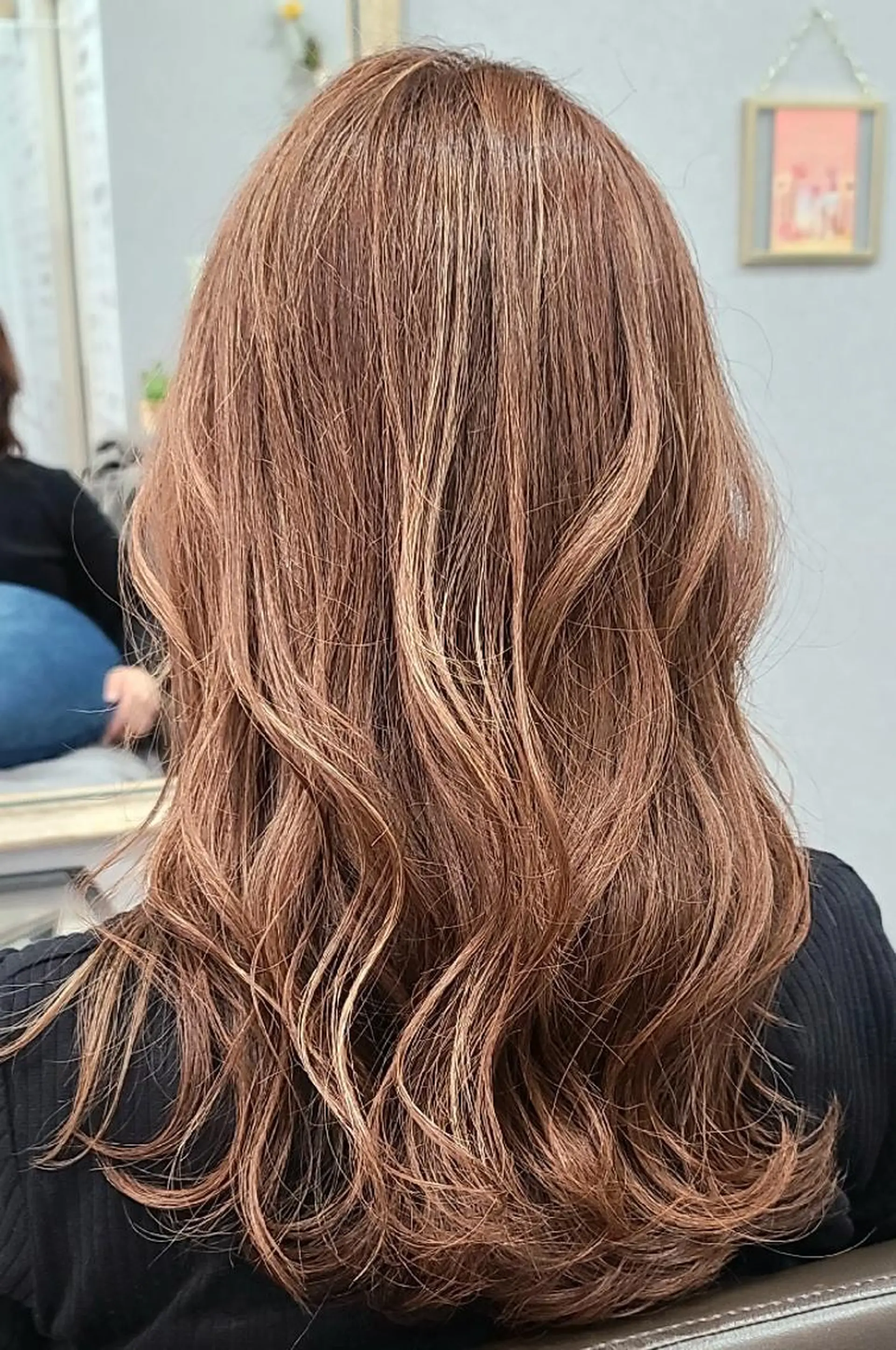 ロング ヘアカラー トリートメント 井澗 修二のヘアスタイル