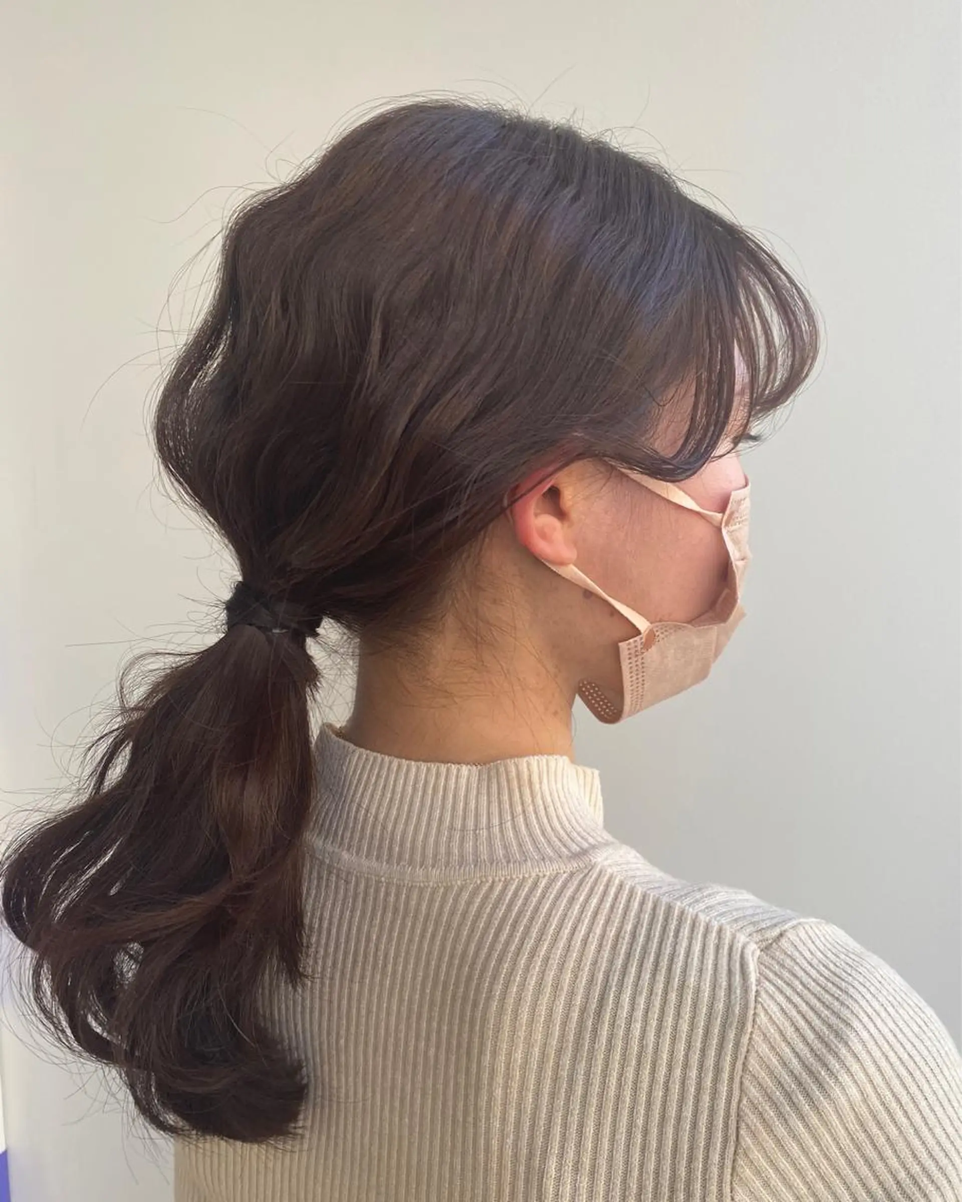 セミロング ヘアアレンジ アンソメット .のヘアスタイル