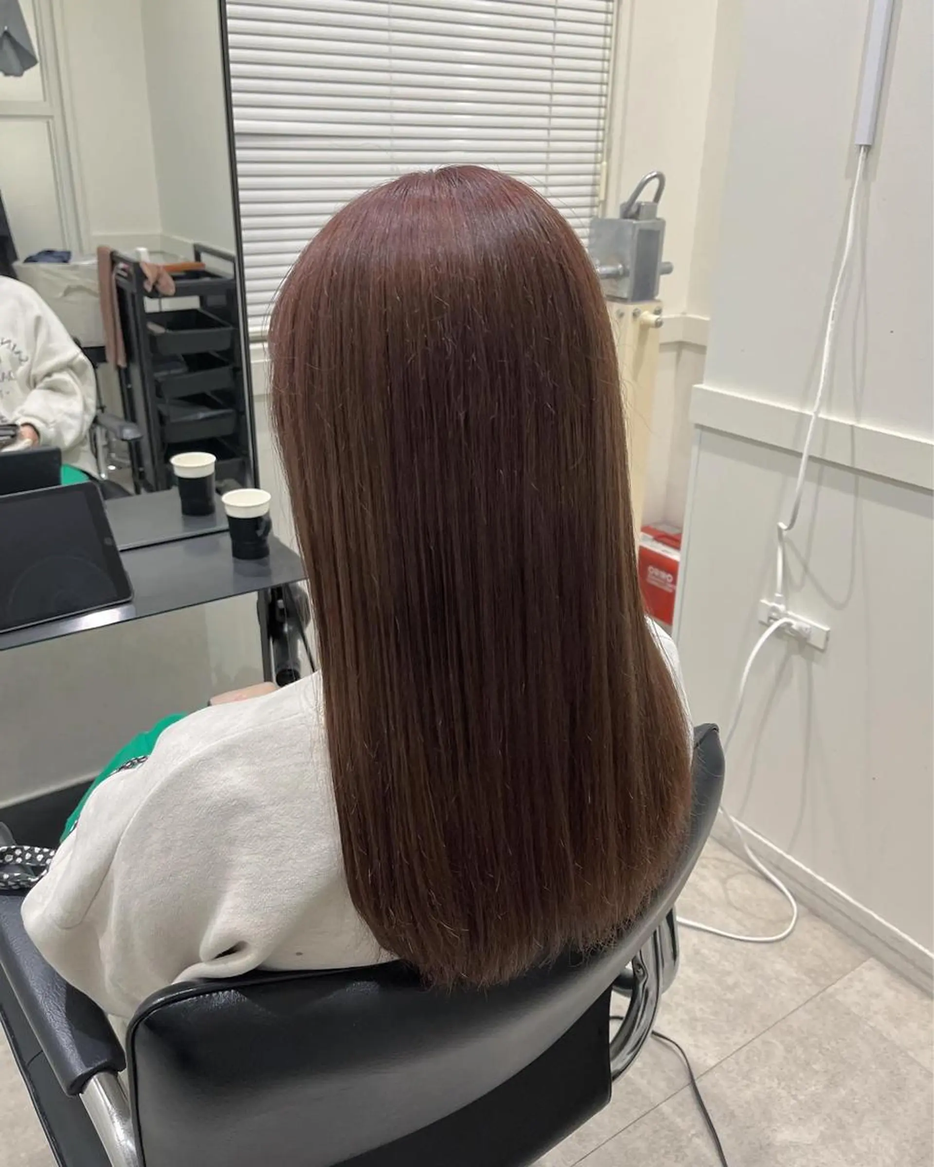 セミロング カラー ベージュカラー ピンクカラー ピンクベージュ 🫧こおりやま なつみ🫧のヘアスタイル