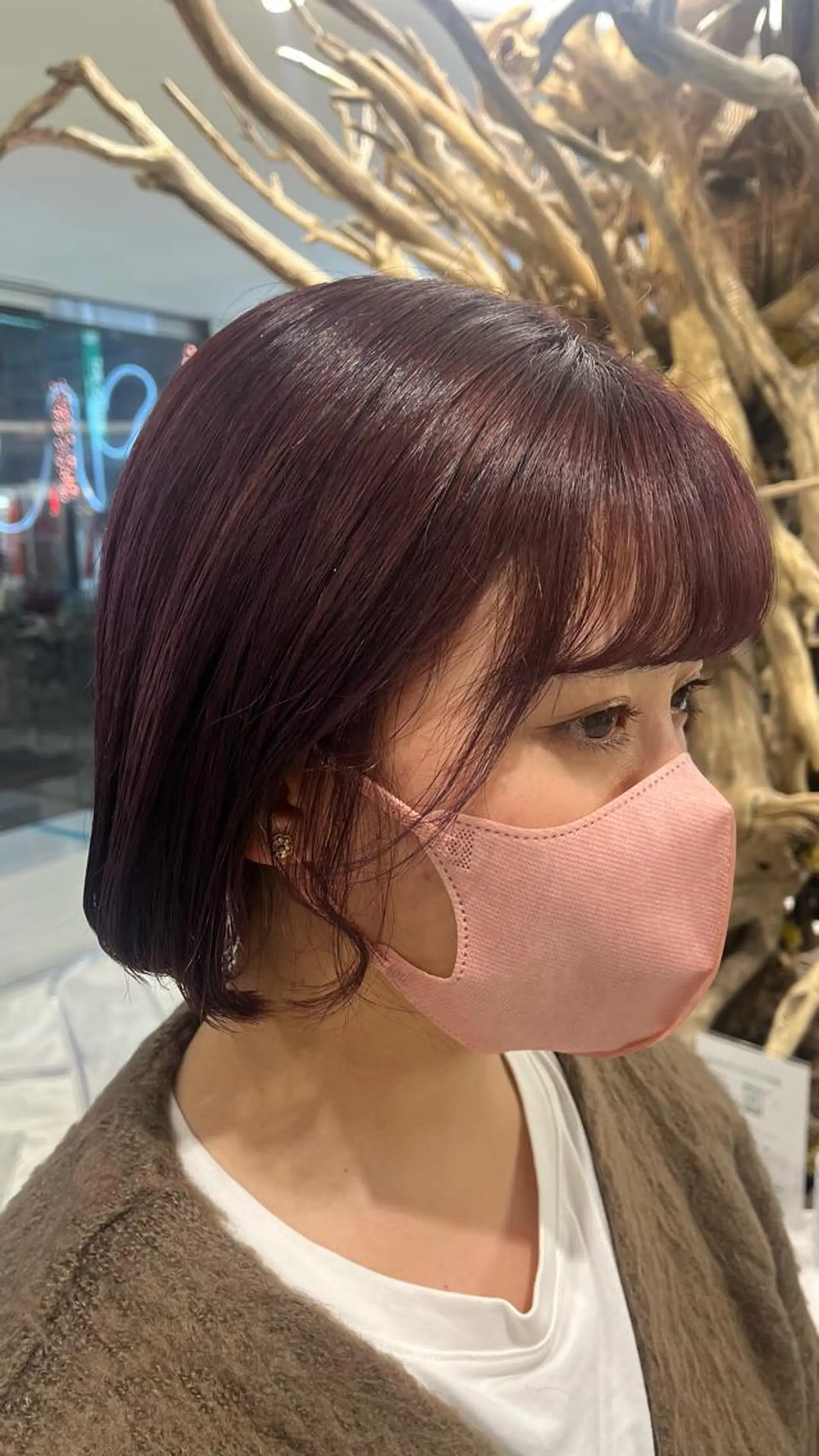 ショート カラー カット ヘアカラー mai🤍縮毛酸性ス トレート/アイリストのヘアスタイル