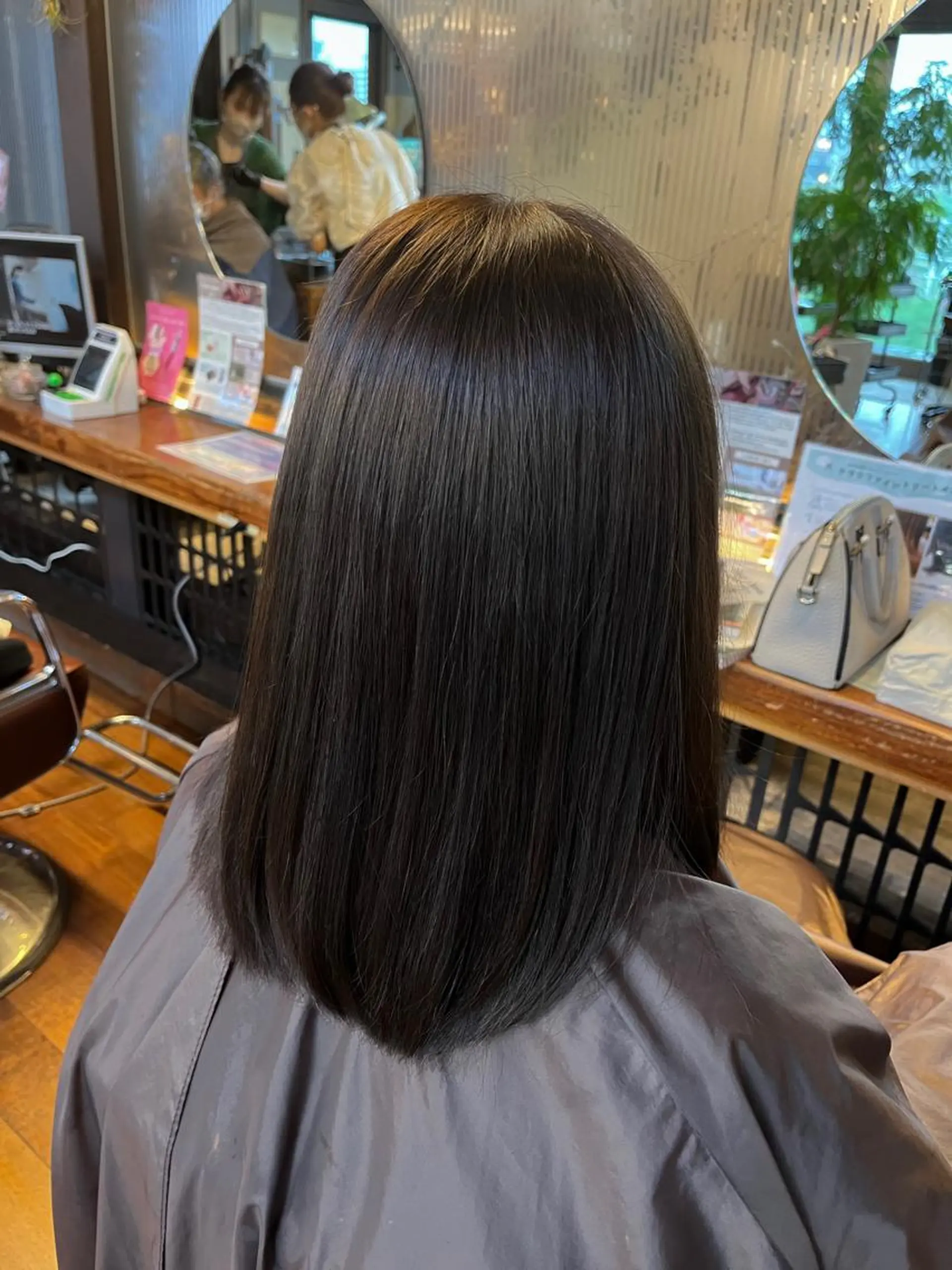 セミロング パーマ 縮毛矯正 NAGON STYLE MICI所属・佐藤 美聡のヘアスタイル