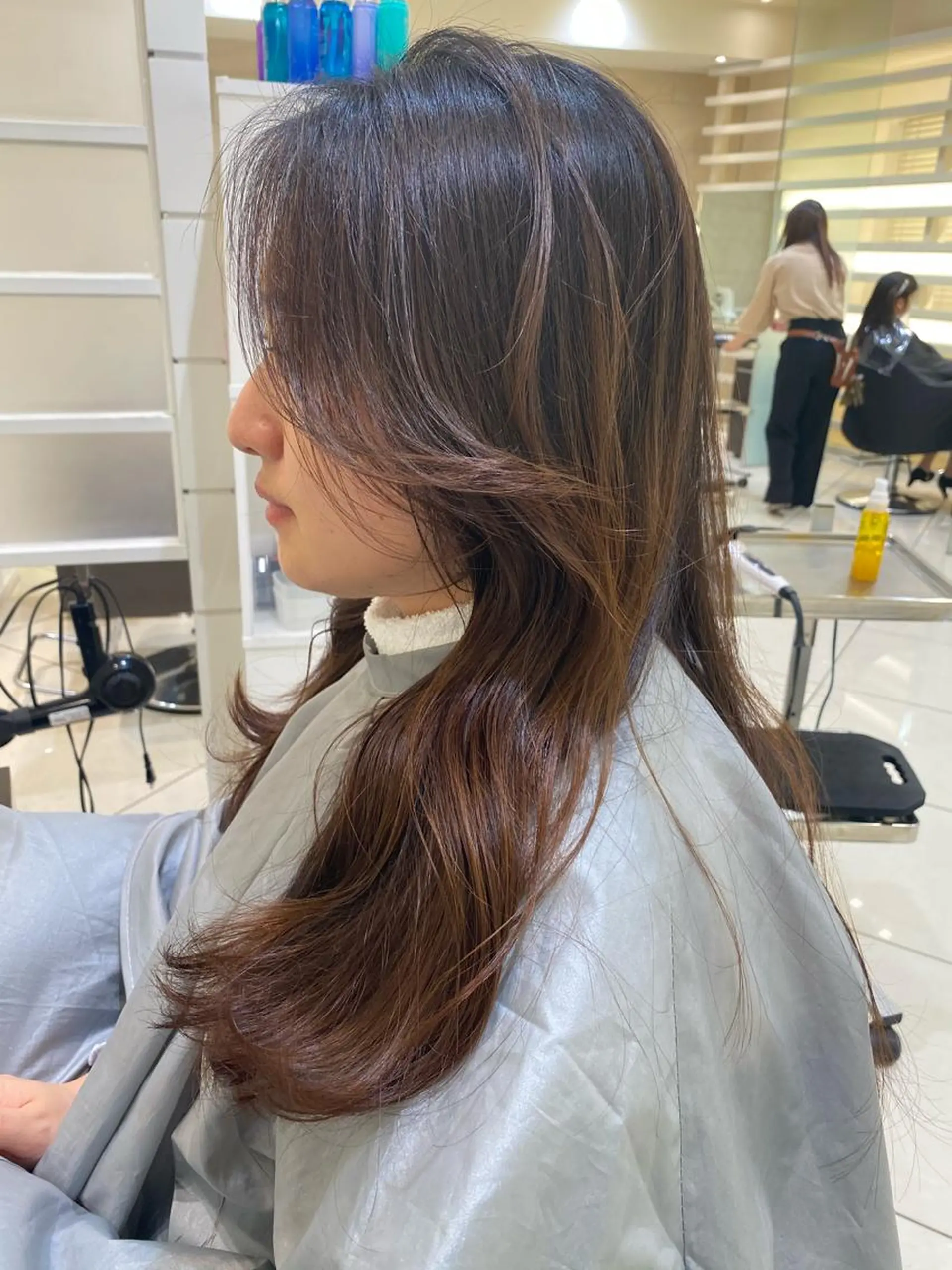 ロング カラー ヘアアレンジ マツエク・マツパ 💎耳ツボジュエリー ×銀座美容室💎のヘアスタイル