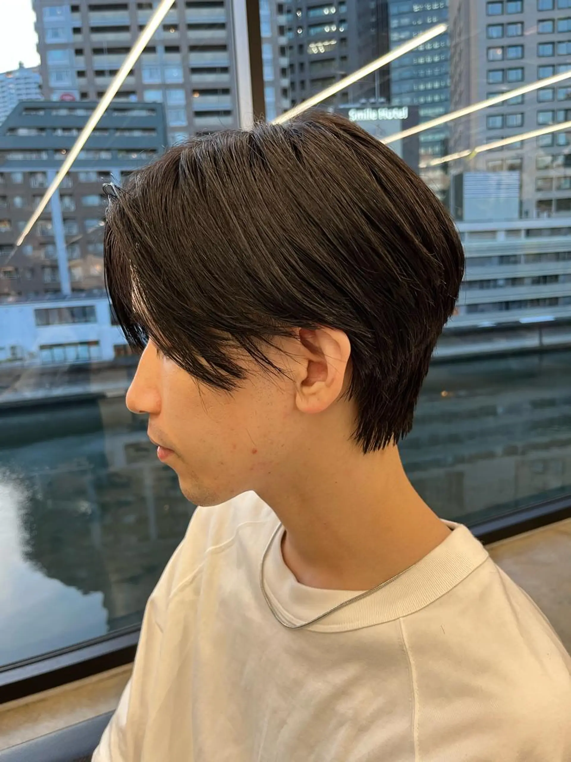 ショート メンズ カット ダブルカラー/ ケアブリーチ/クニトのヘアスタイル