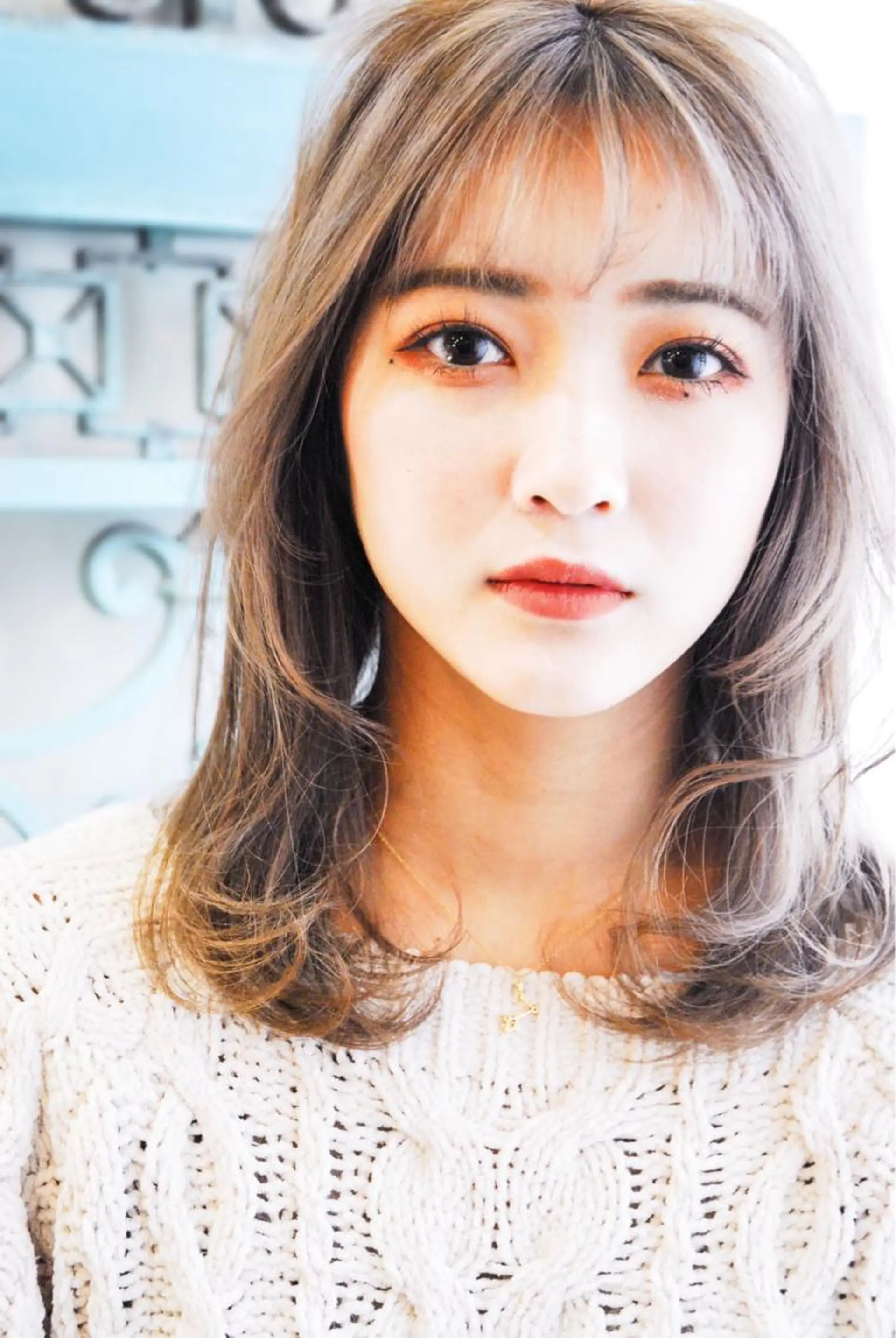 セミロング カラー パーマ ヘアアレンジ メンズ ヘアカラー トリートメント ヘアセット 表参道Lise おおいしおりのヘアスタイル