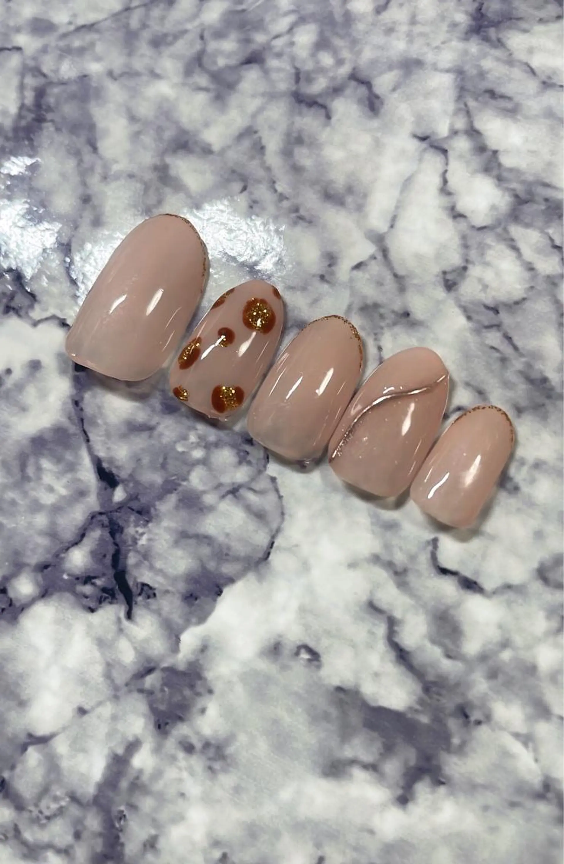 セミロング ハンドネイル 島村 真由紀のネイルデザイン