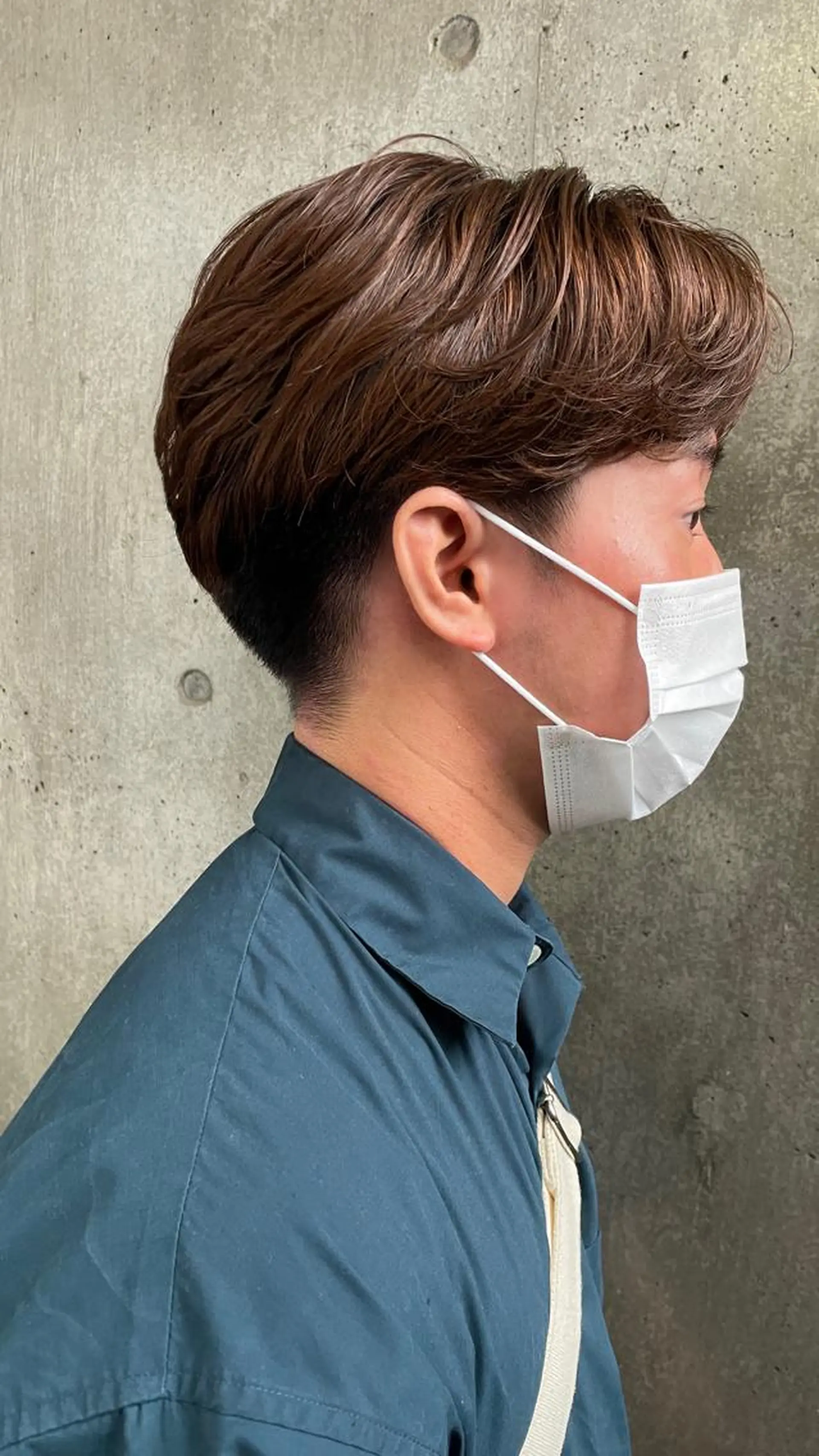 パーマ メンズ センターパート カルマパーマ メンズ韓国風 メンズパーマ メンズショート もりたみかこ 美容師お休み中のヘアスタイル