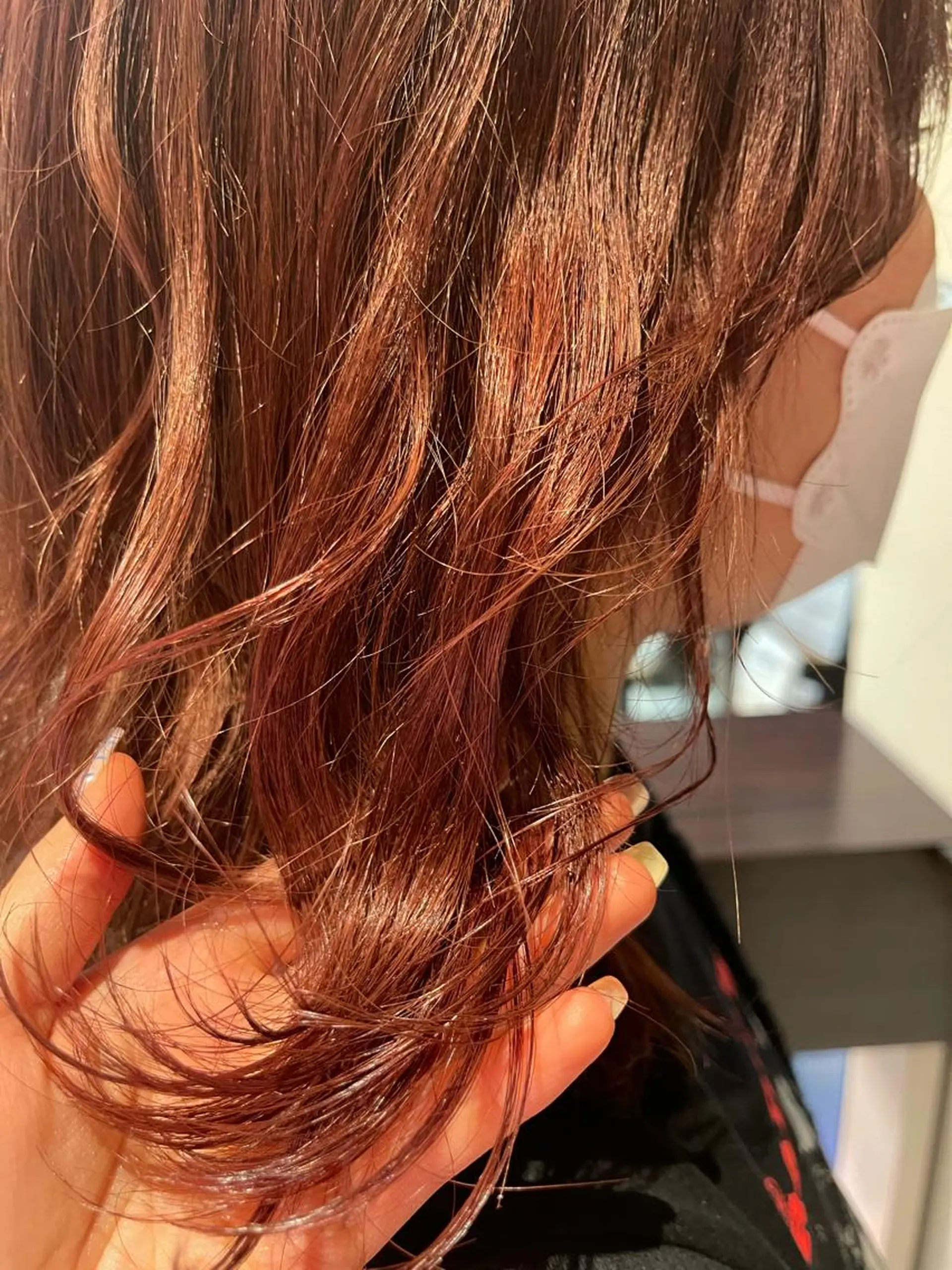 ミディアム カラー ブリーチ ピンクカラー ヘアカラー 🌱ONE003🌱 原田涼香のヘアスタイル