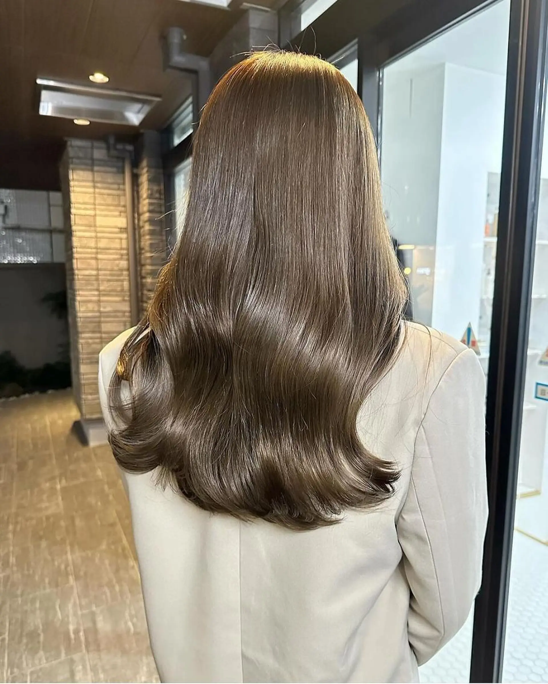 ロング ヘアカラー トリートメント 🎀韓国/艶髪/暗髪 🎀 柚月🫧立川駅のヘアスタイル