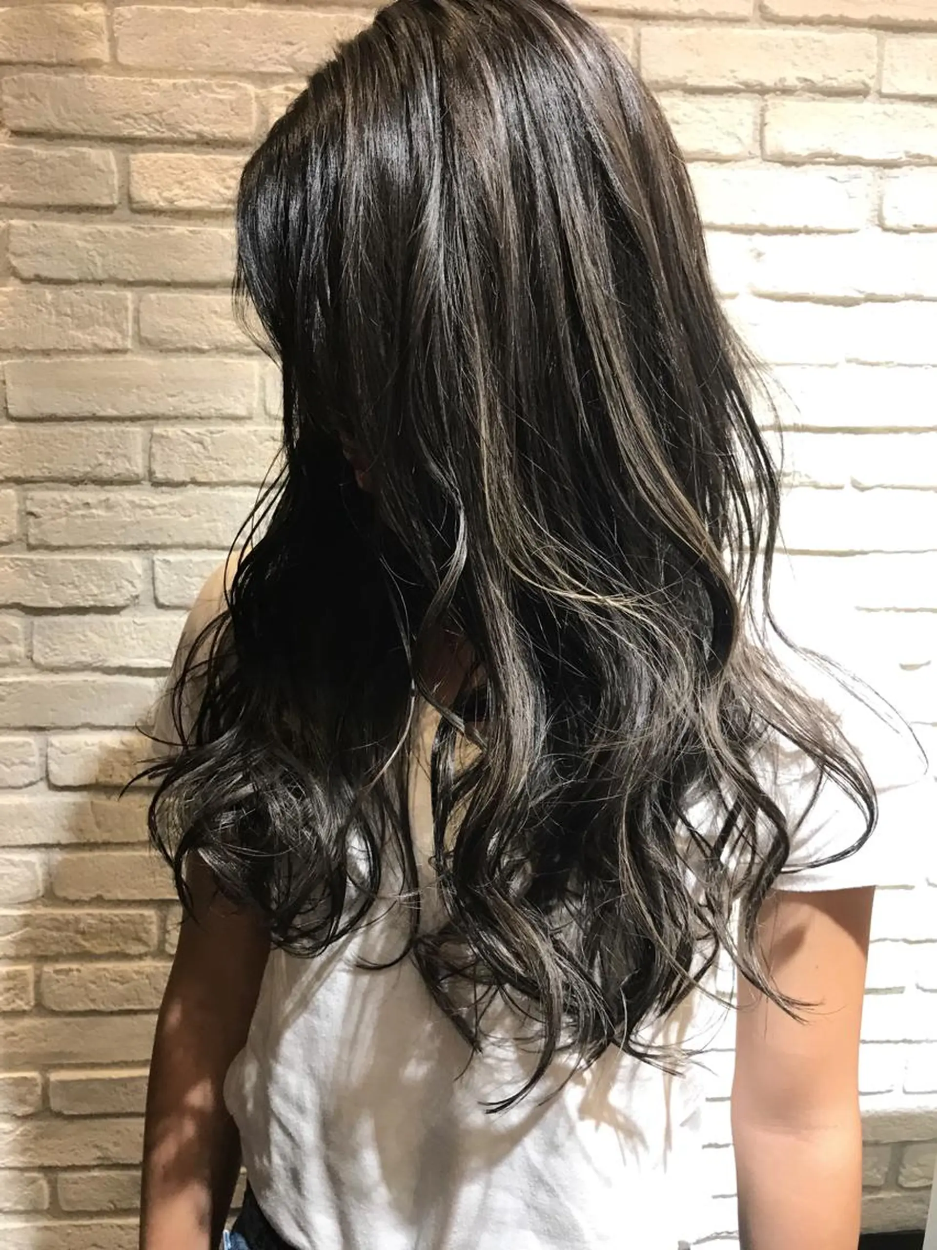 ロング カラー シールエクステ⭐️ オオミタクヤのヘアスタイル