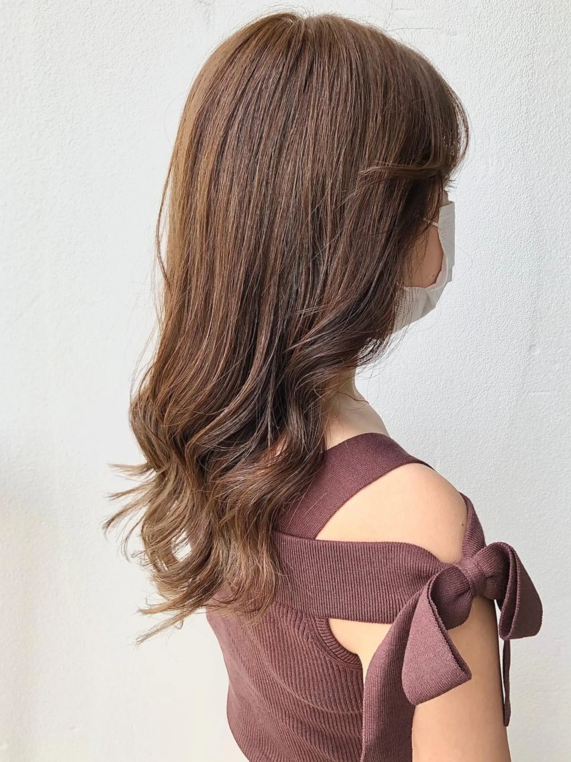 セミロング カラー 店長/mao/ 前髪/顔周りカットのヘアスタイル