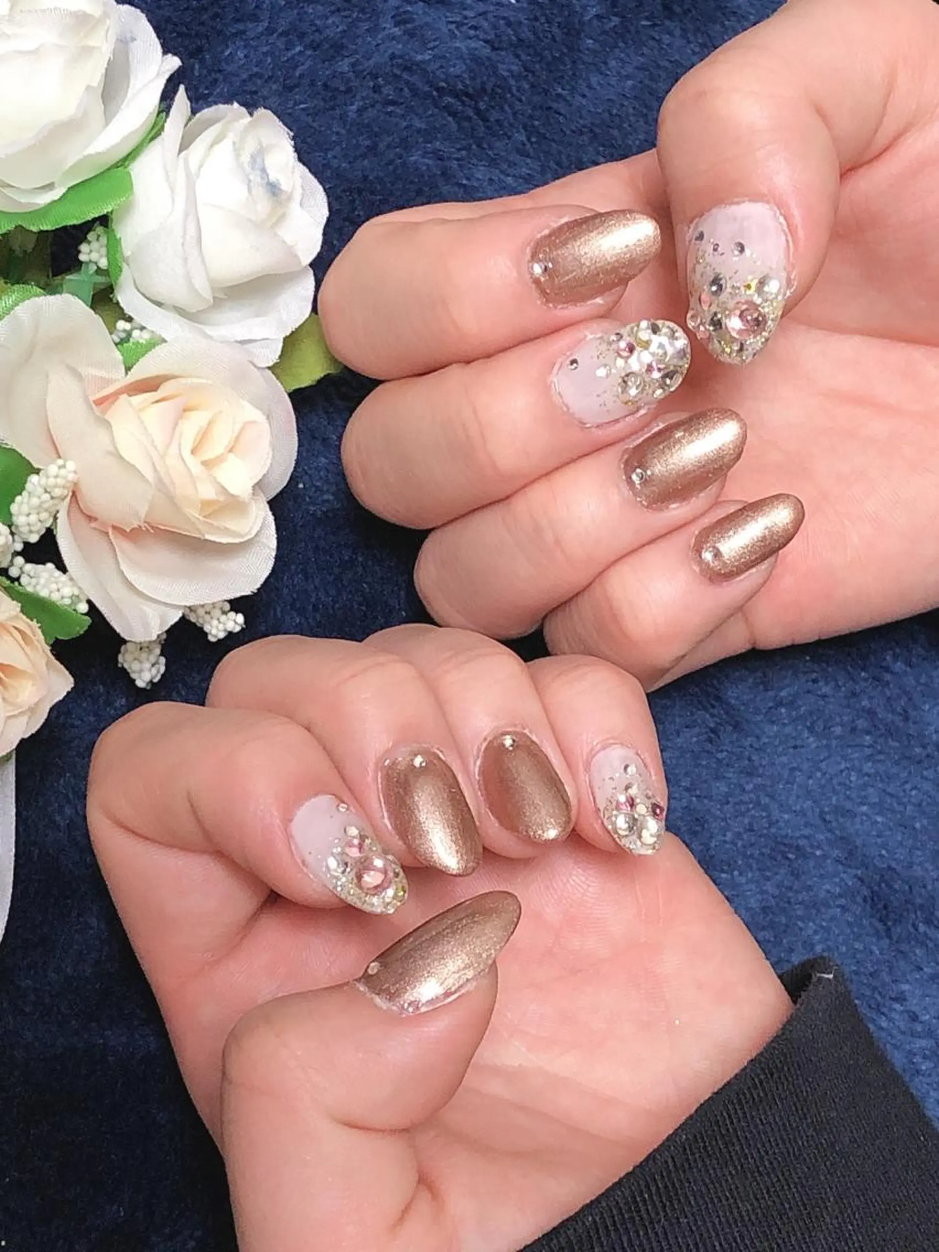 ネイル キラキラネイル ハンドネイル 大和田 美貴のネイルデザイン