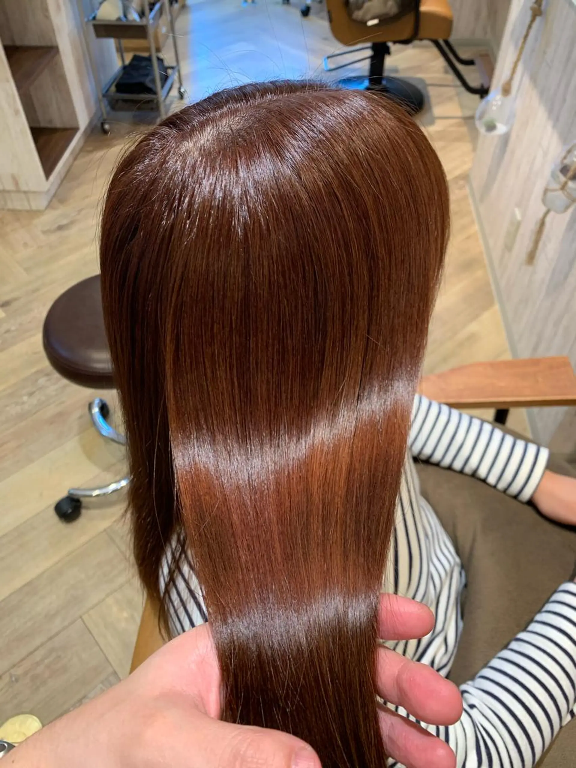 セミロング カラー 髪質改善専門美容室 Reshilリシルのヘアスタイル