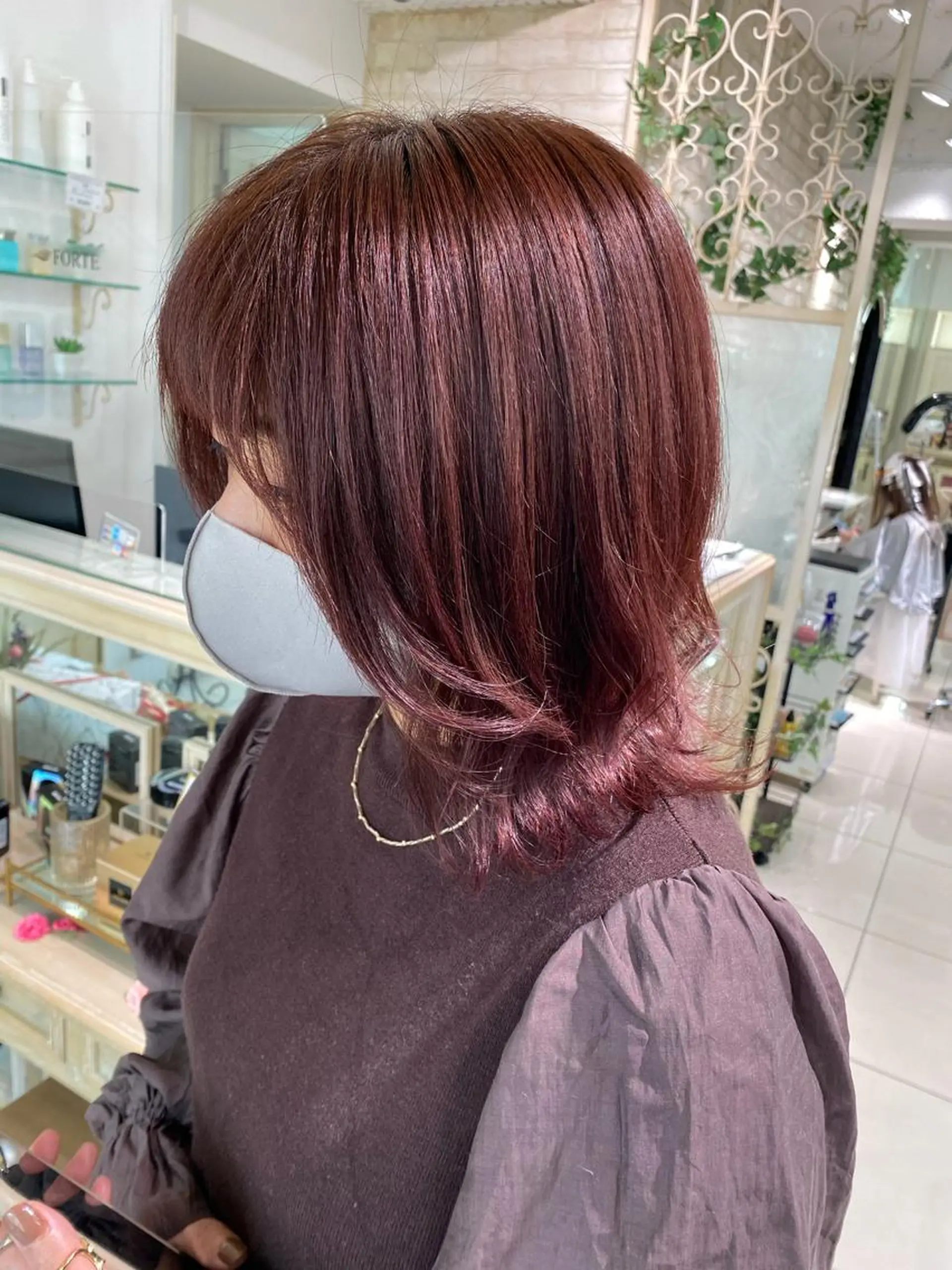 ミディアム カラー ヘアアレンジ 透明感カラー 古山 結季🌙🖤のヘアスタイル