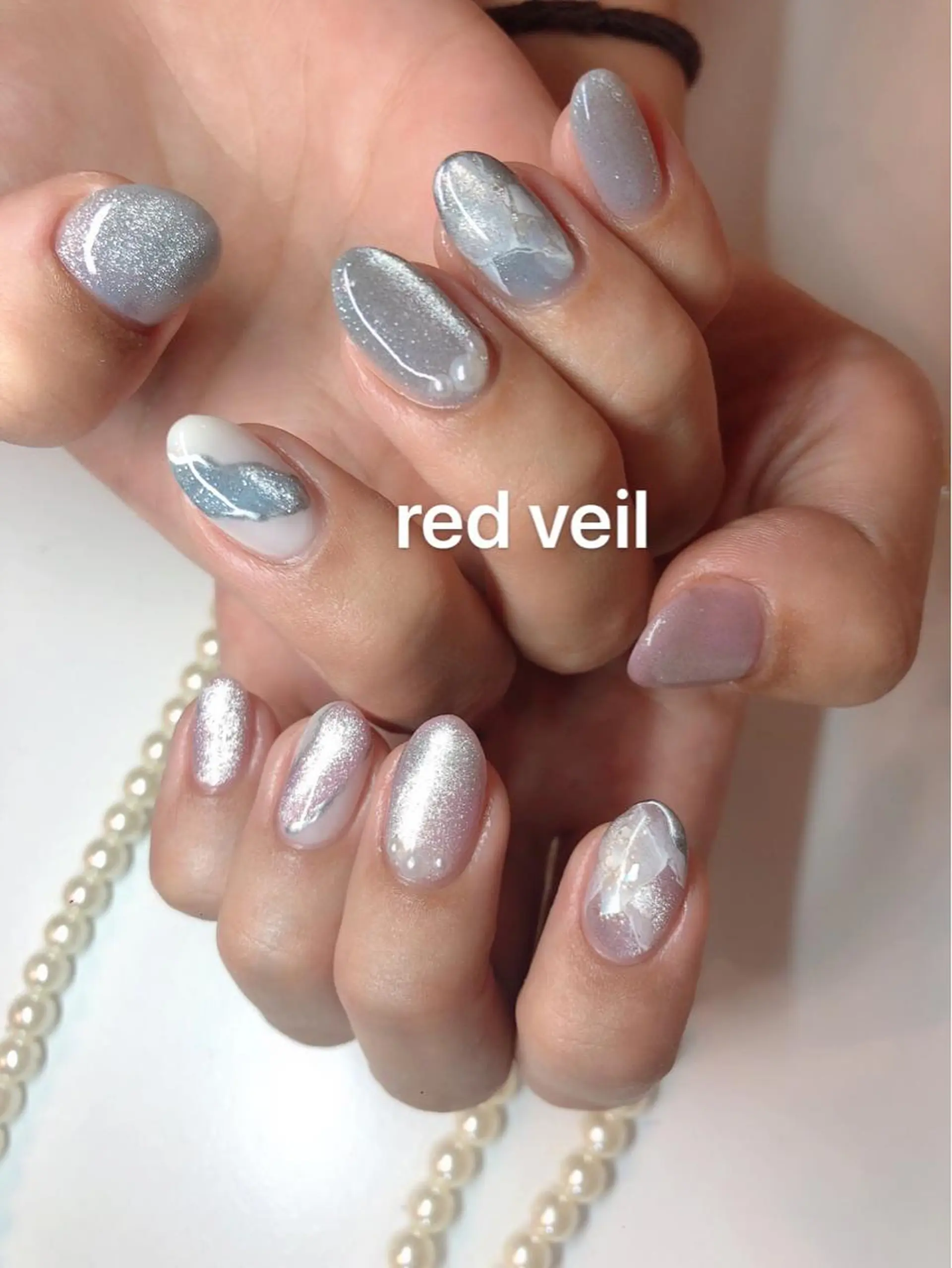 ミディアム ネイル 長さ出し専門 nynaのネイルデザイン