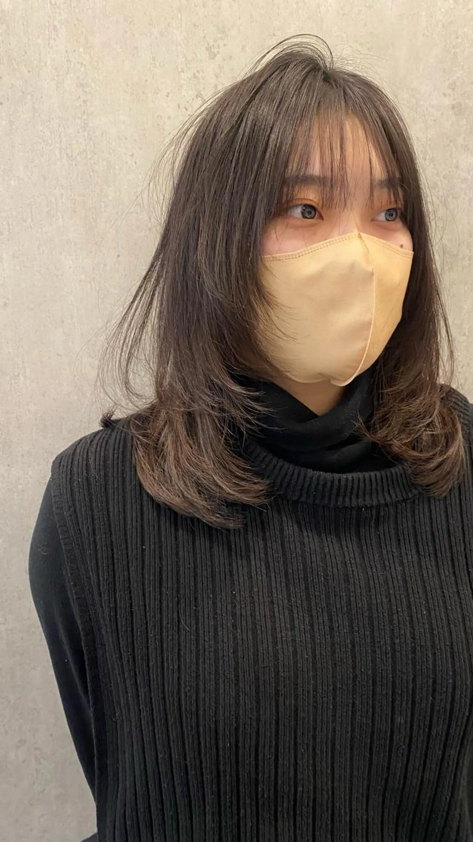 ロング レイヤーカット 縮毛矯正 マスイ カイセイのヘアスタイル