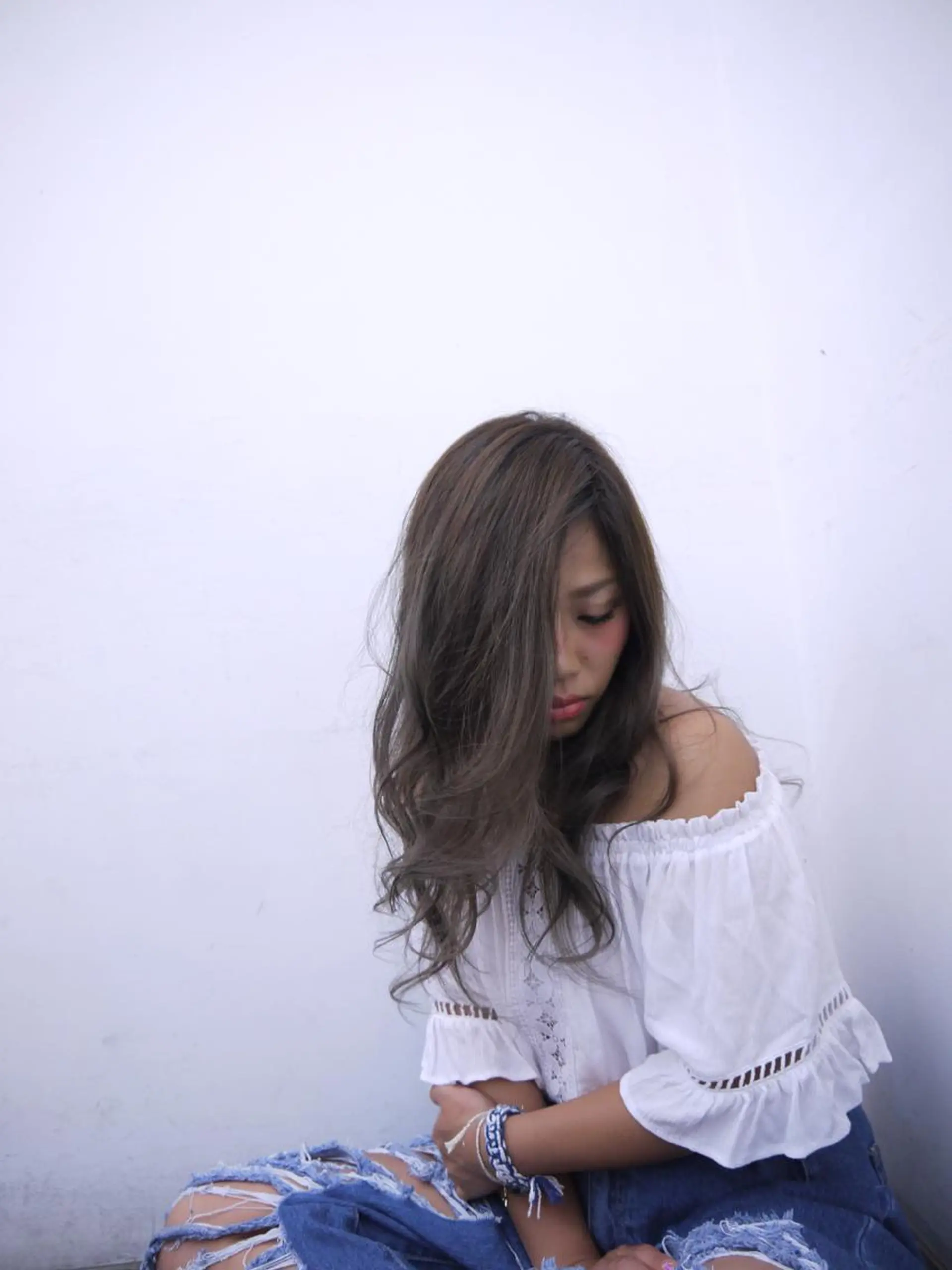 ロング カラー ヘアカラー 艶髪職人 山本隼正のヘアスタイル