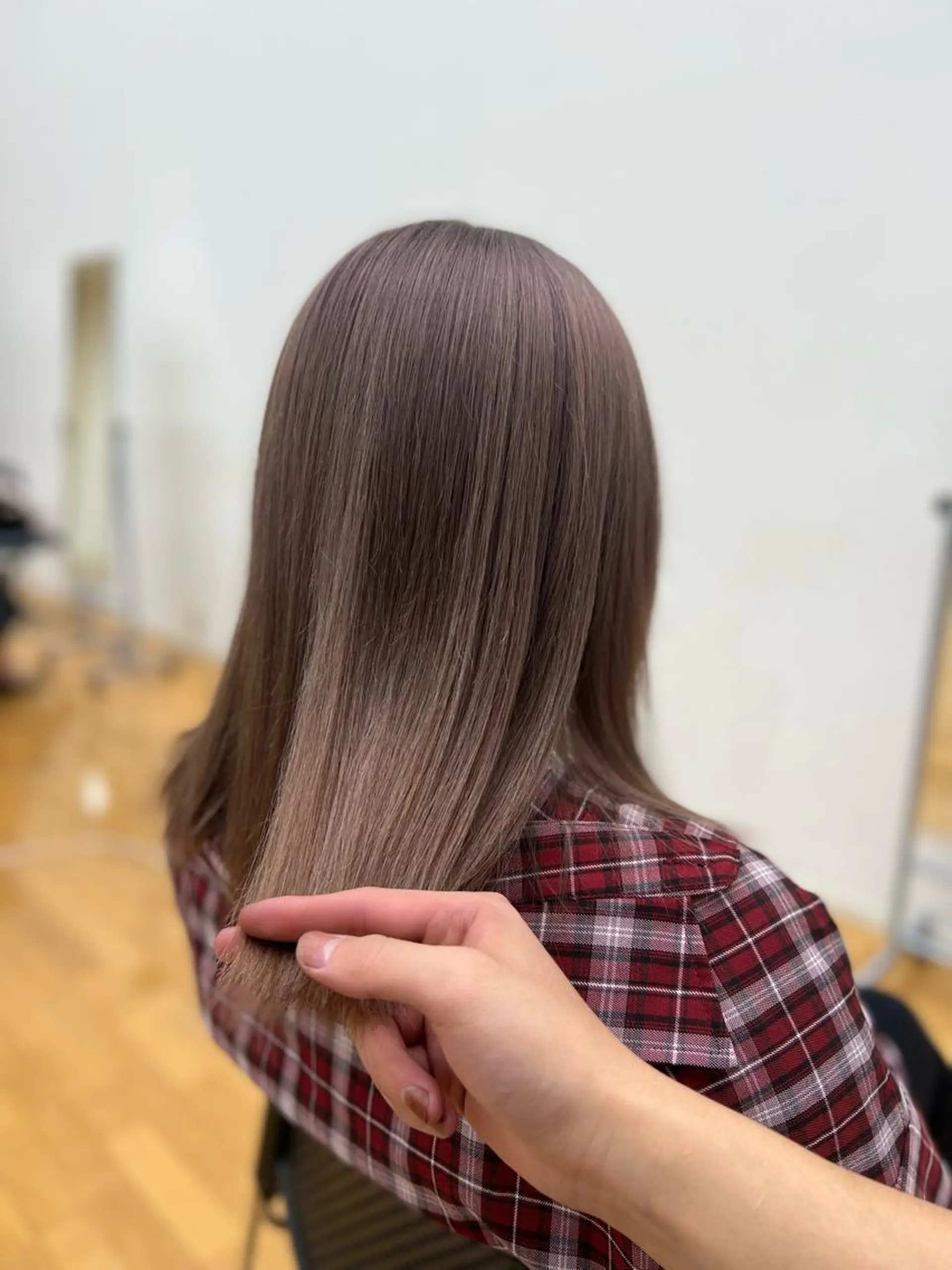 セミロング カラー トリートメント 太白区/白髪ぼかし ハイライト/千葉達人のヘアスタイル