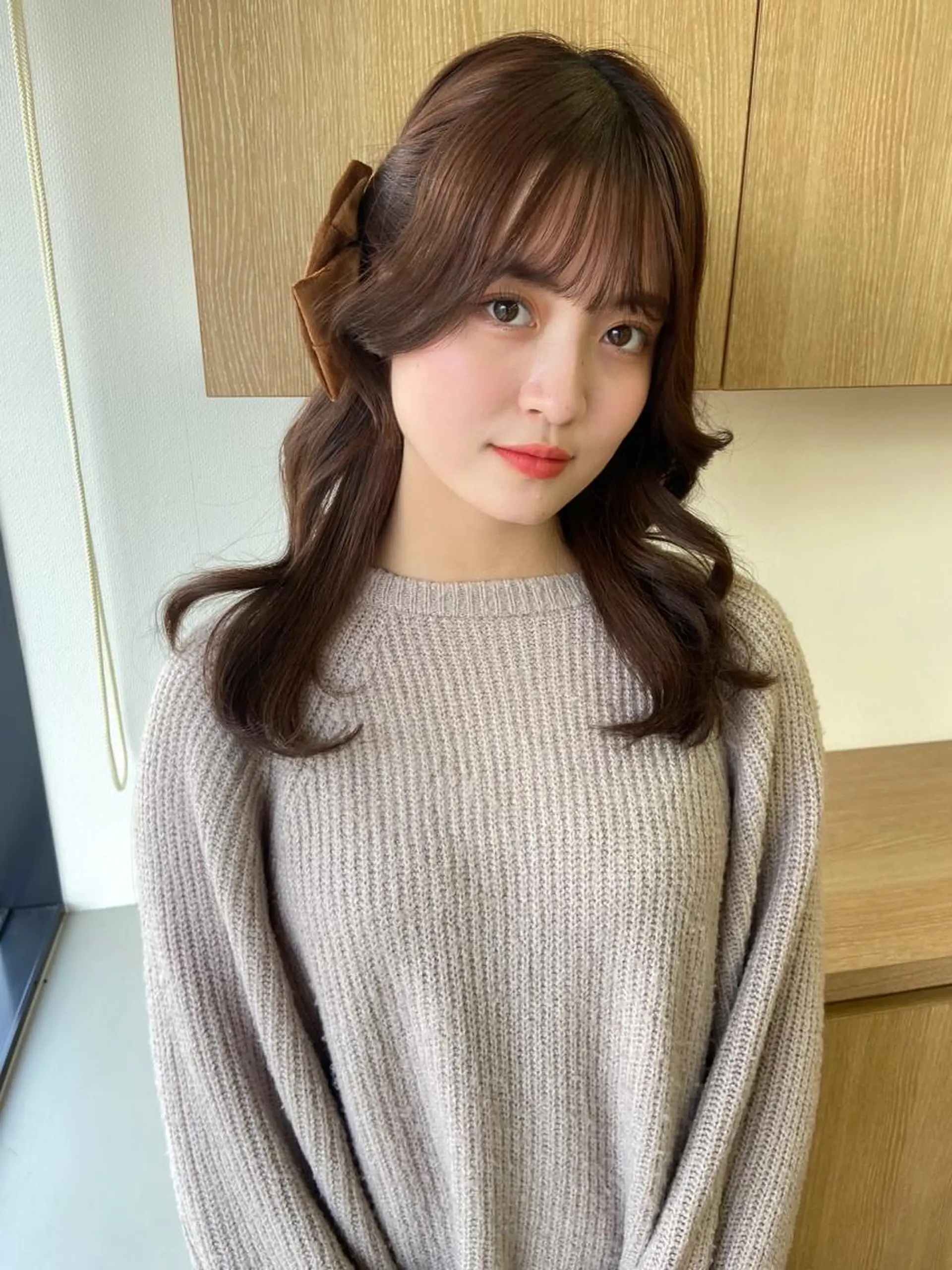 ロング カラー ヘアアレンジ シールエクステ ベージュカラー ブラウンカラー インナーカラー ピンクカラー カット ヘアカラー トリートメント 新宿/韓国ヘア 中明度カラー/かやのヘアスタイル