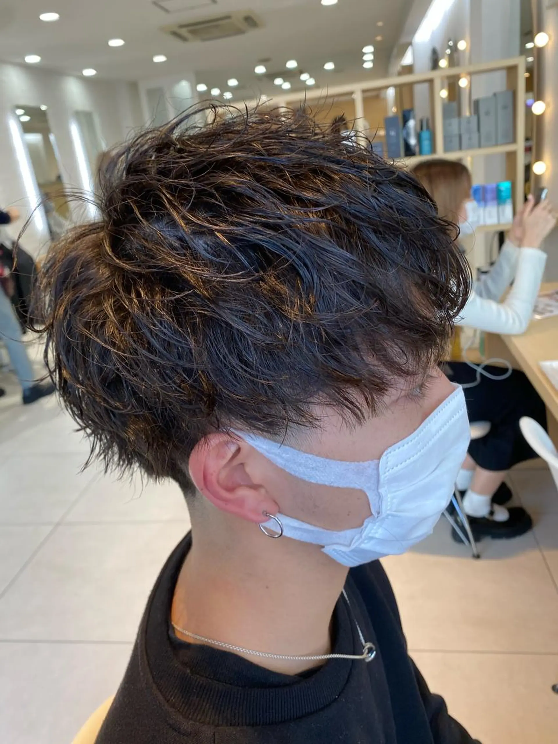 ショート パーマ メンズ カット パーマ 🍀透明感抜群🍀/ ハイトーンカラーのヘアスタイル