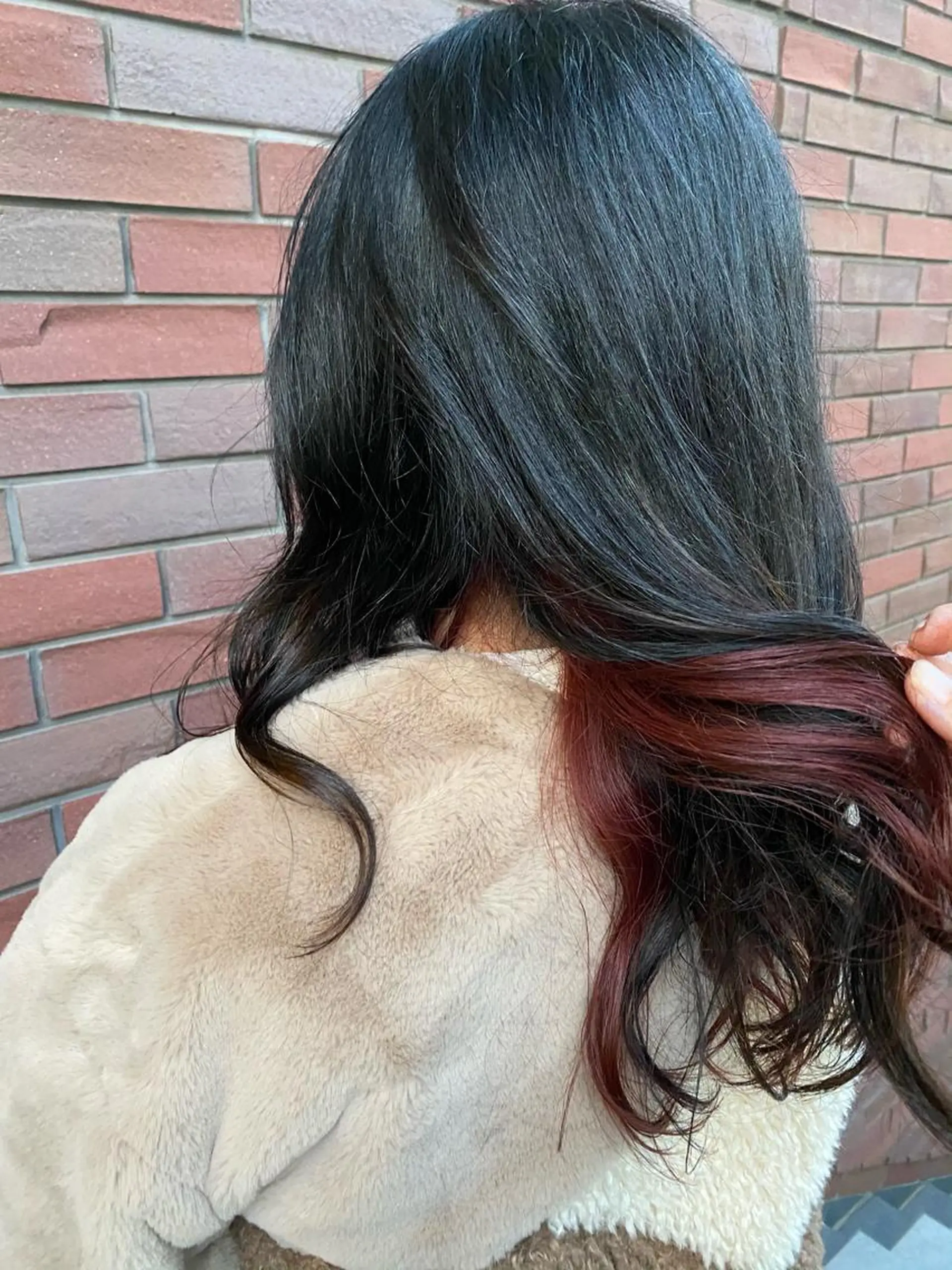 ミディアム カラー インナーカラー ピンクカラー 🦋店長🦋 ほんさわ みずきのヘアスタイル