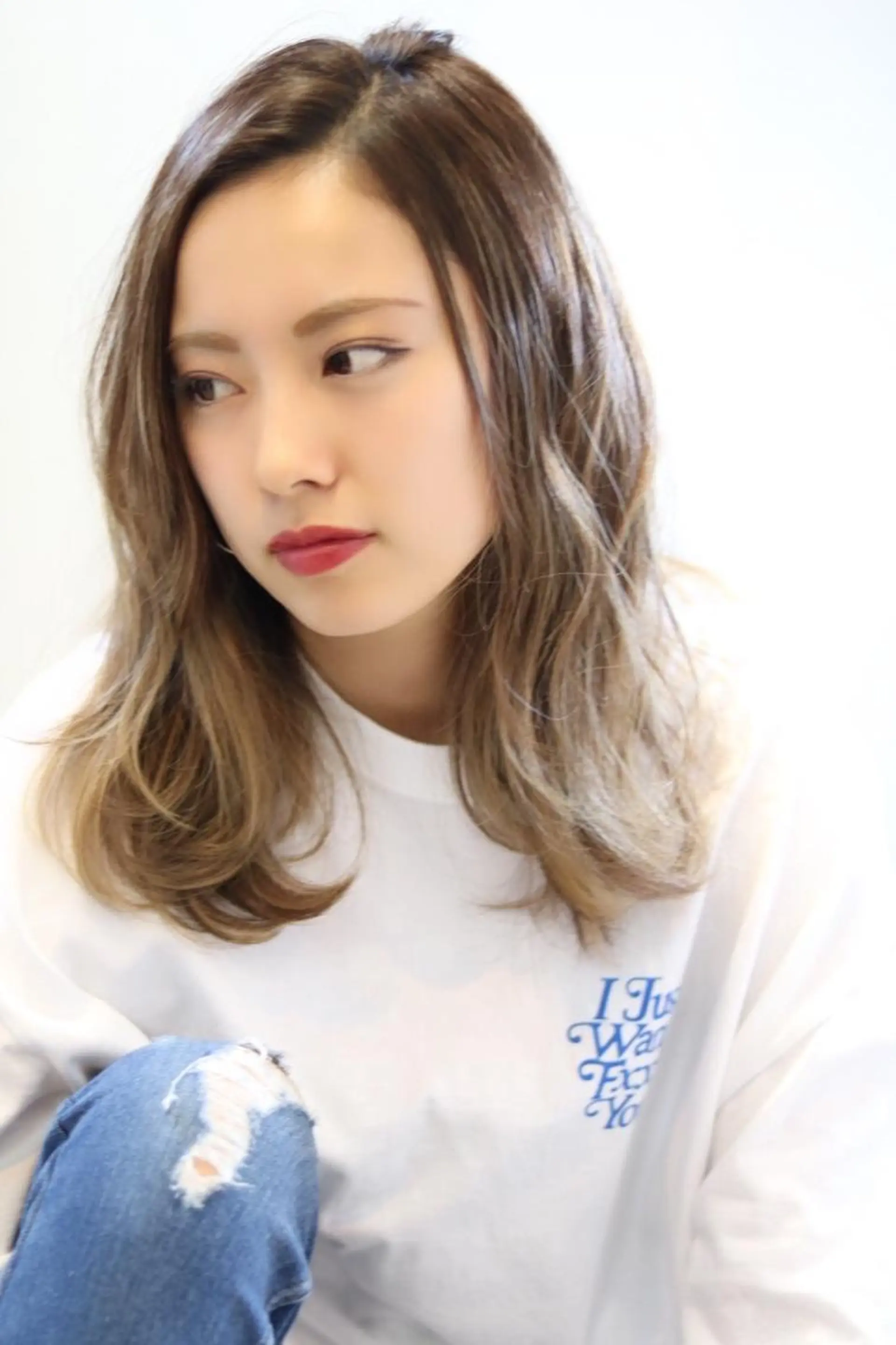 ミディアム カラー イルミナカラー L.E.M 仙台のヘアスタイル