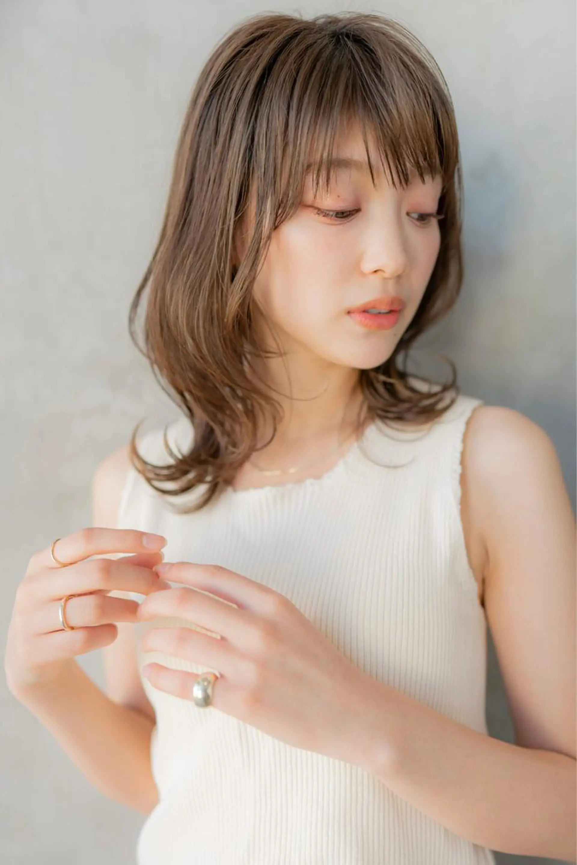 ミディアム Anthurium 吹田💐のヘアスタイル