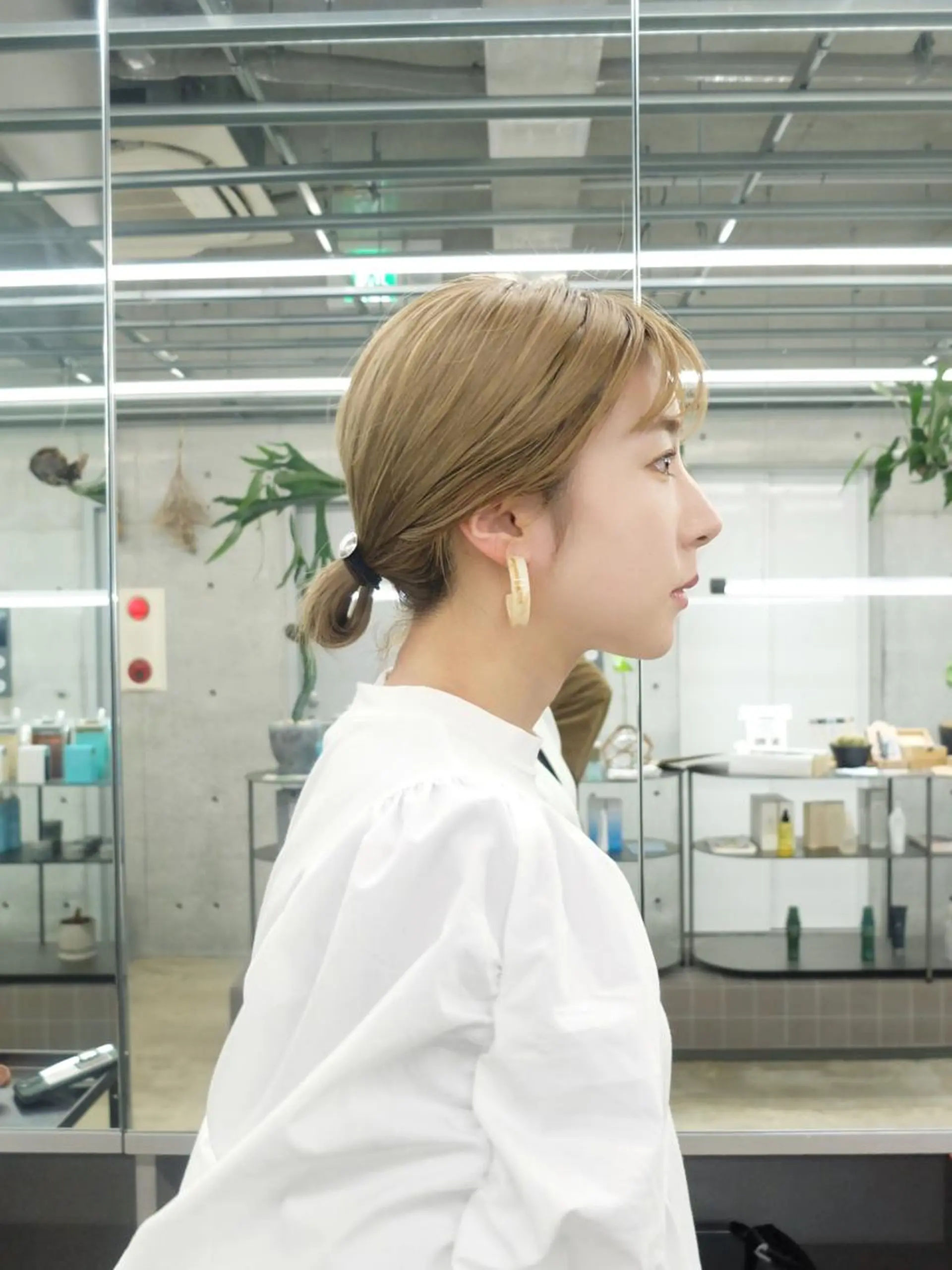 セミロング カラー ヘアカラー ダブルカラー/ ケアブリーチ/クニトのヘアスタイル