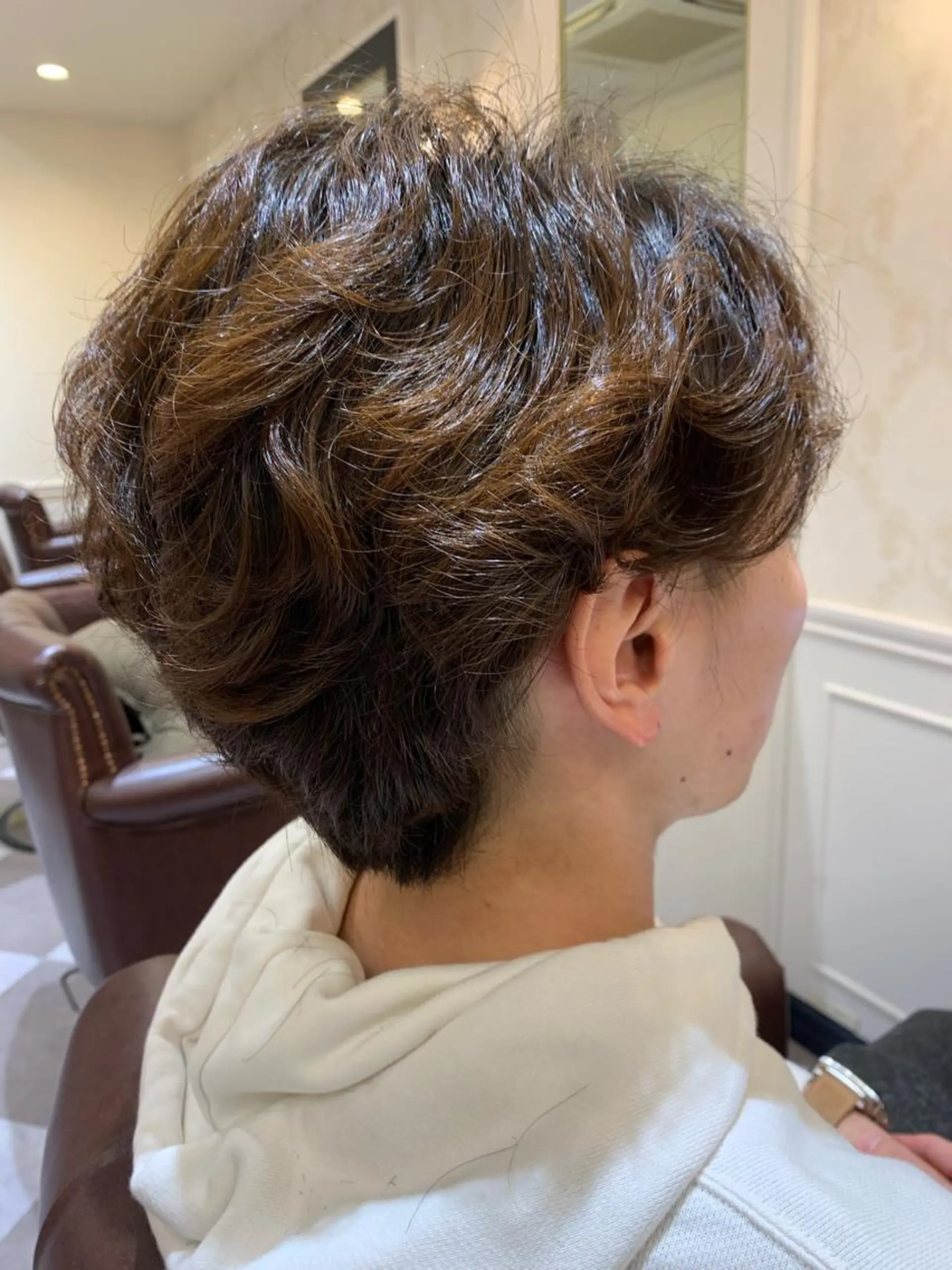 パーマ メンズ 粟田 めぐみのヘアスタイル