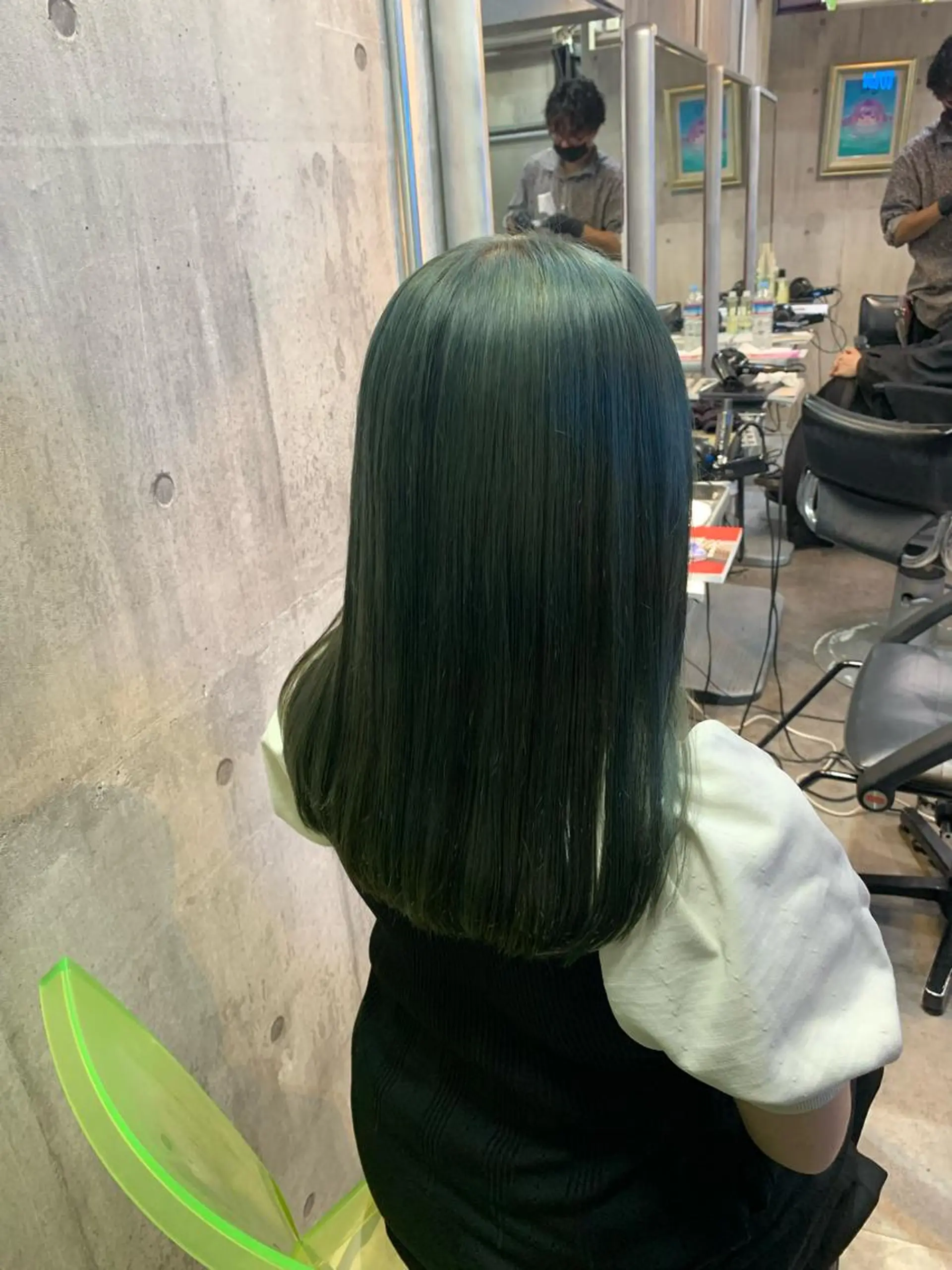 セミロング カラー ヘアカラー トリートメント ハイトーン/メンズ/ ウルフ特化 小松のヘアスタイル