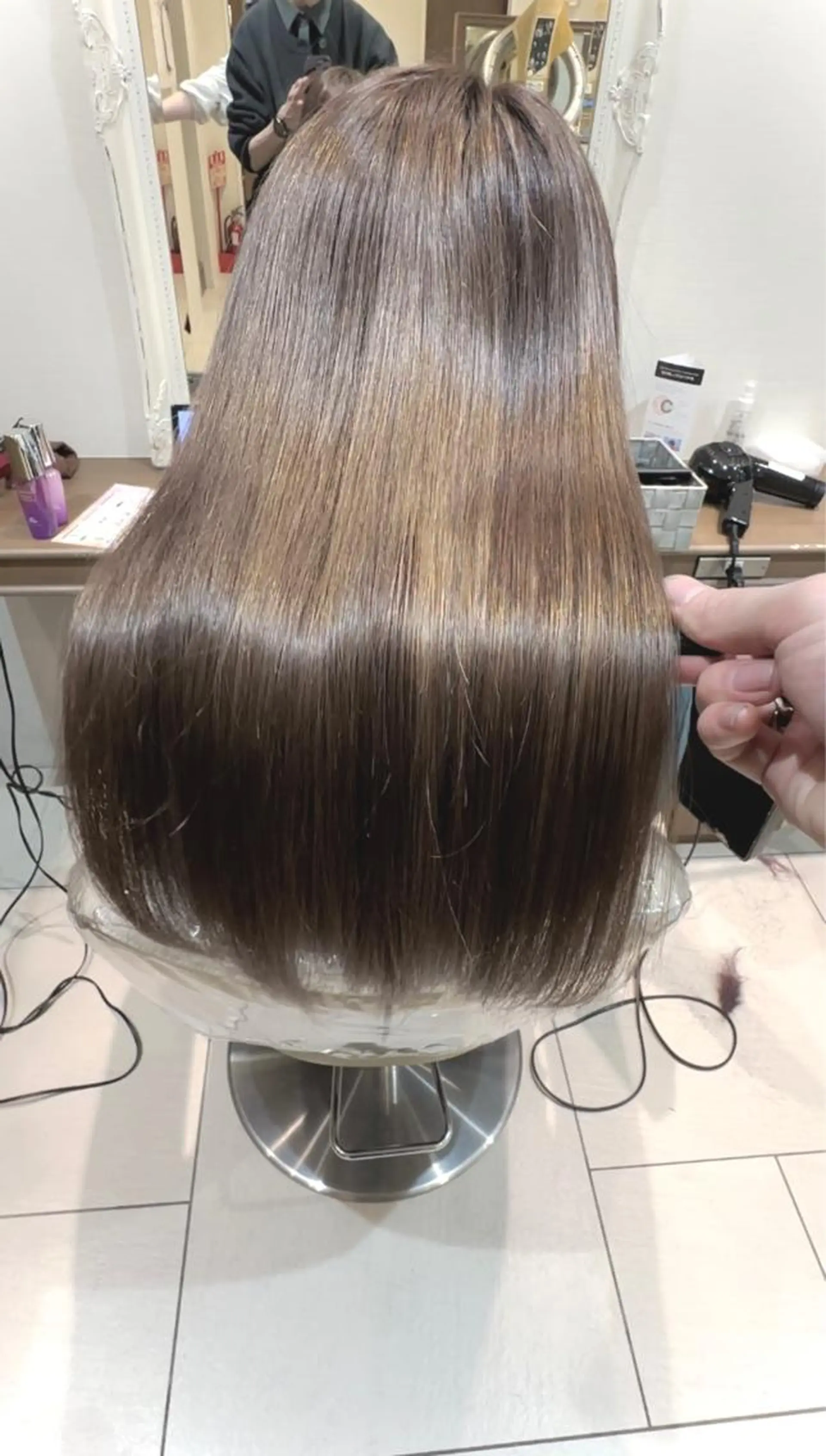 ロング カラー 横山 直輝のヘアスタイル