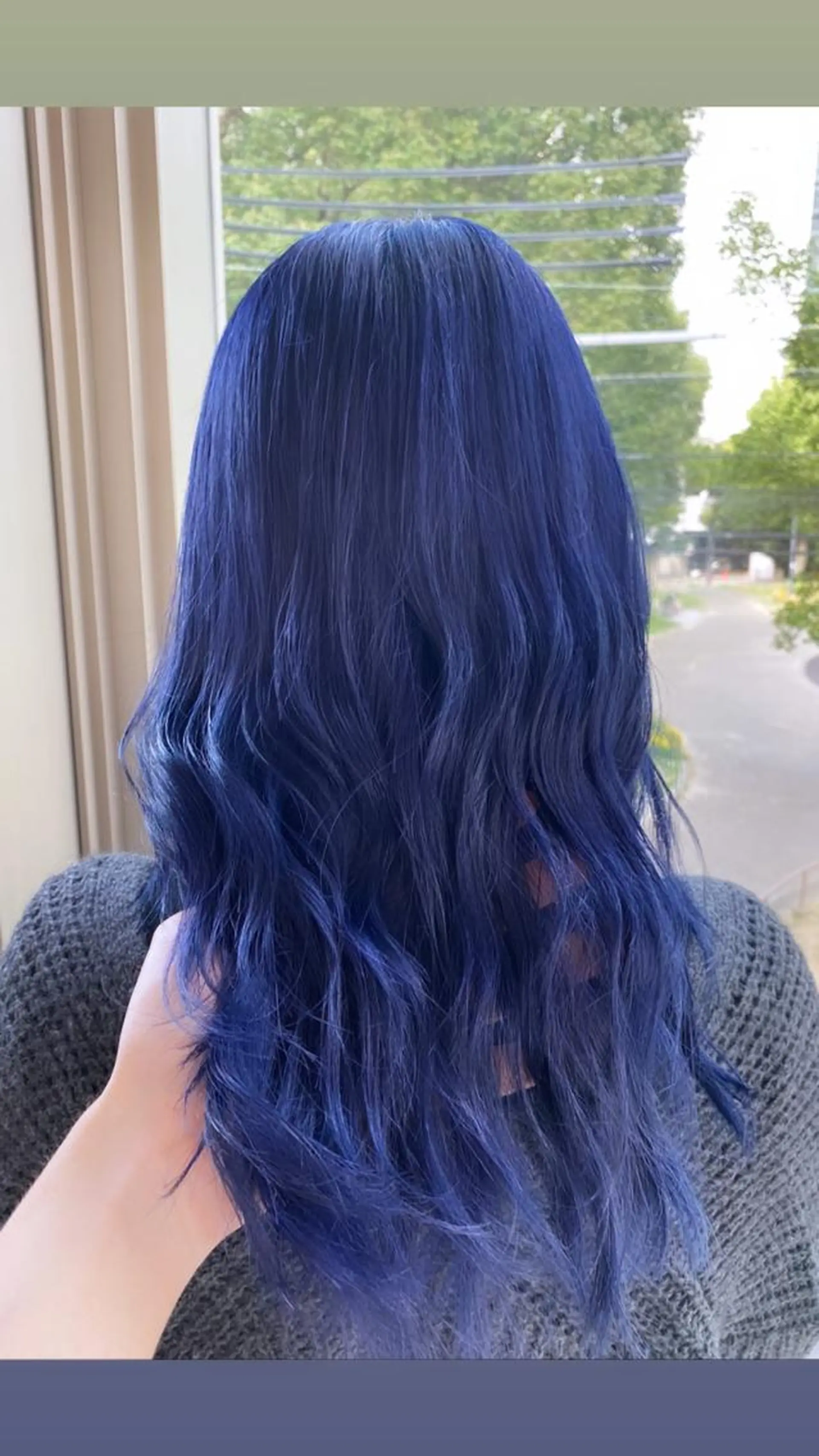 ロング カラー ブルーカラー ブルーバイオレット バイオレットカラー 鈴木/ニュアンス パーマ/メンズのヘアスタイル