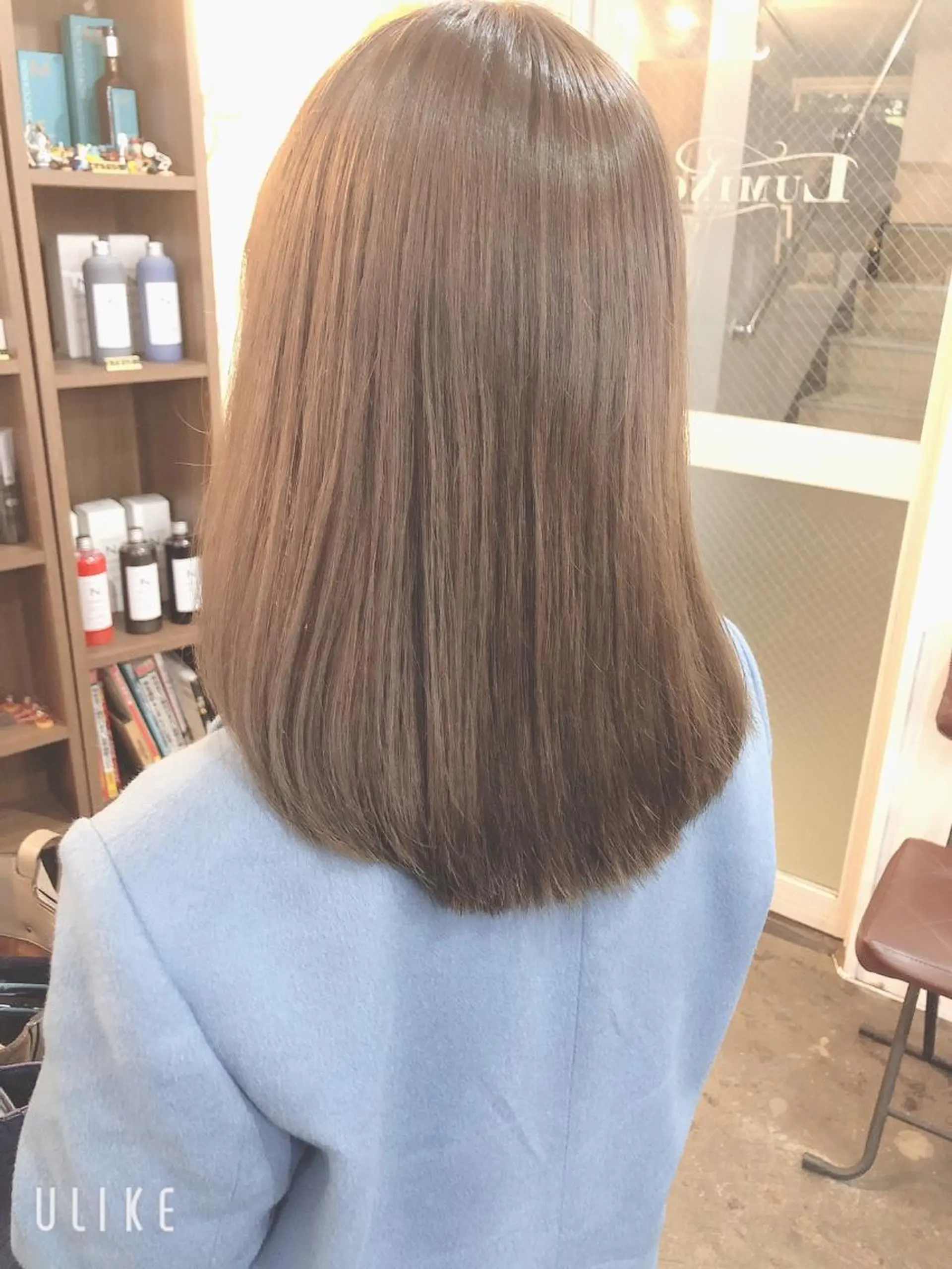 ミディアム カット ヘアカラー トリートメント 吉田 典弘のヘアスタイル