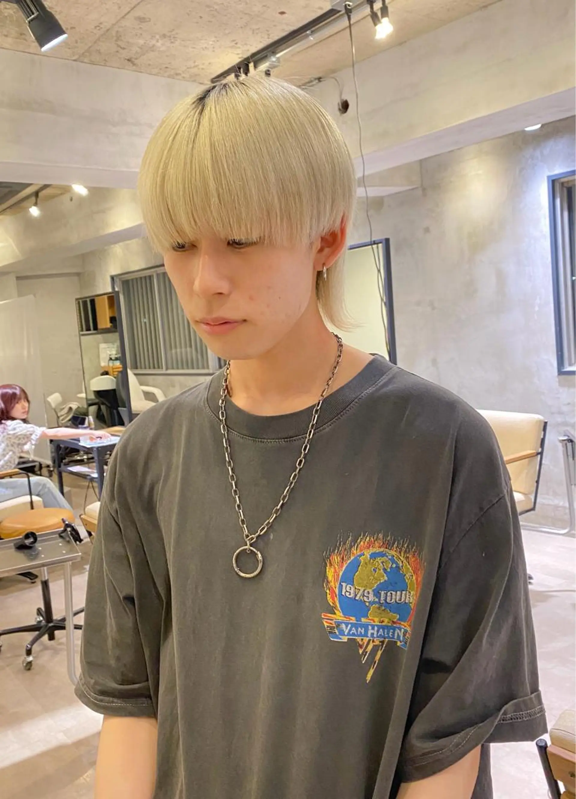 カラー メンズ カット ヘアカラー ♠️暗髪レイヤー♠️ 中山唯斗のヘアスタイル