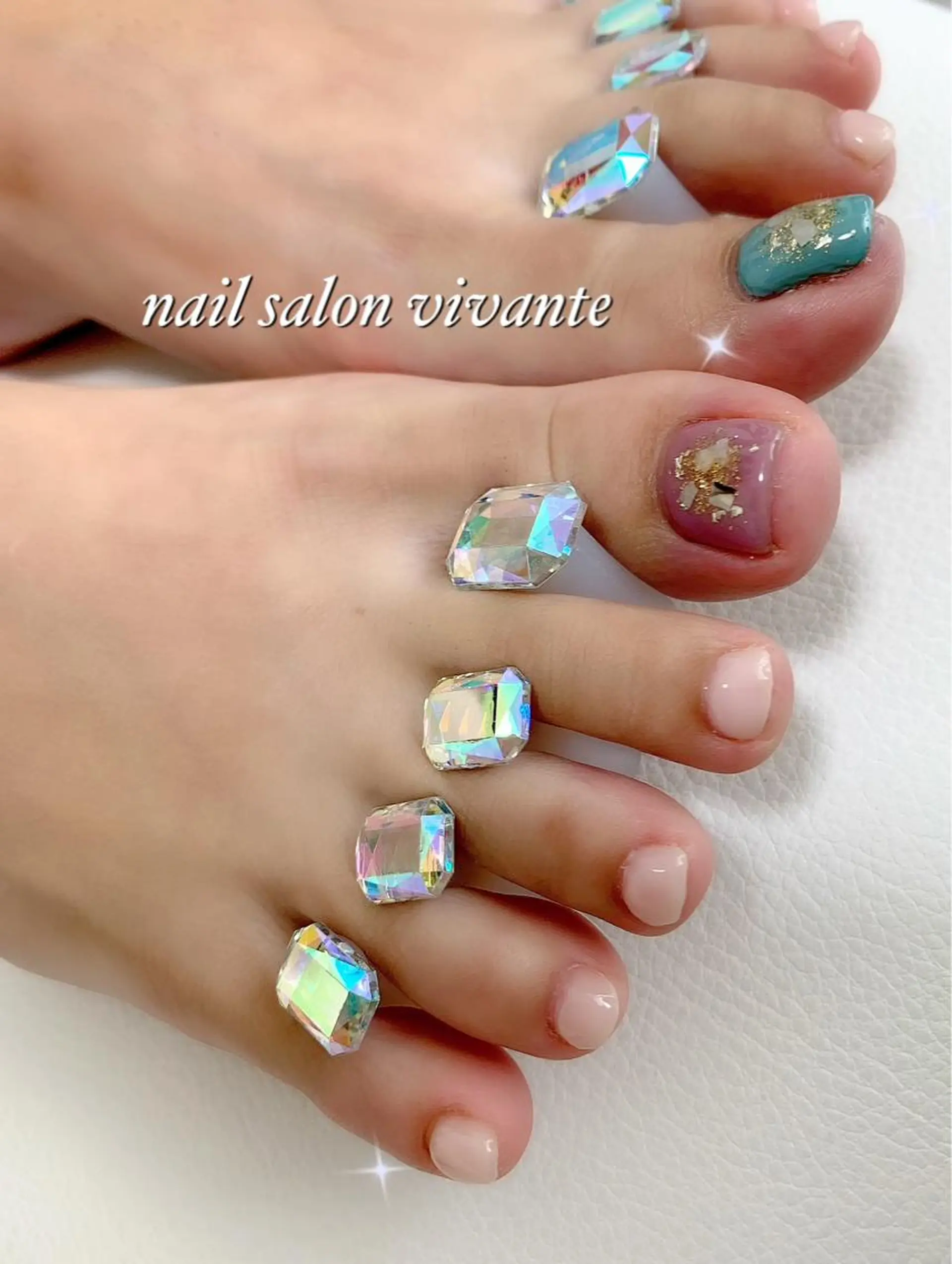 ネイル アートネイル フットネイル ワンカラーネイル nail salon vivanteのネイルデザイン
