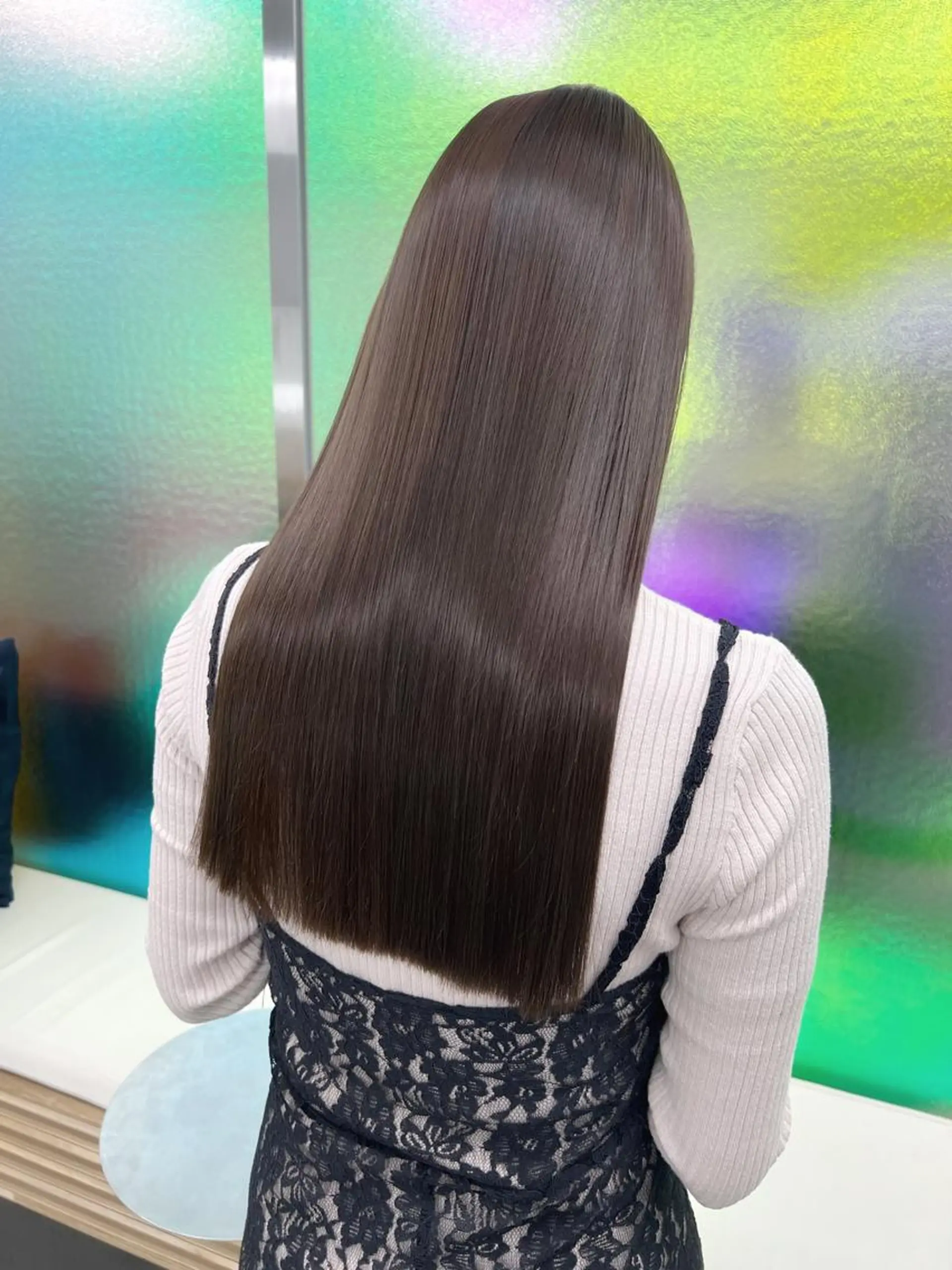 ロング カラー グレージュ カット ヘアカラー トリートメント 【ネウィ天王寺 】seiyaのヘアスタイル