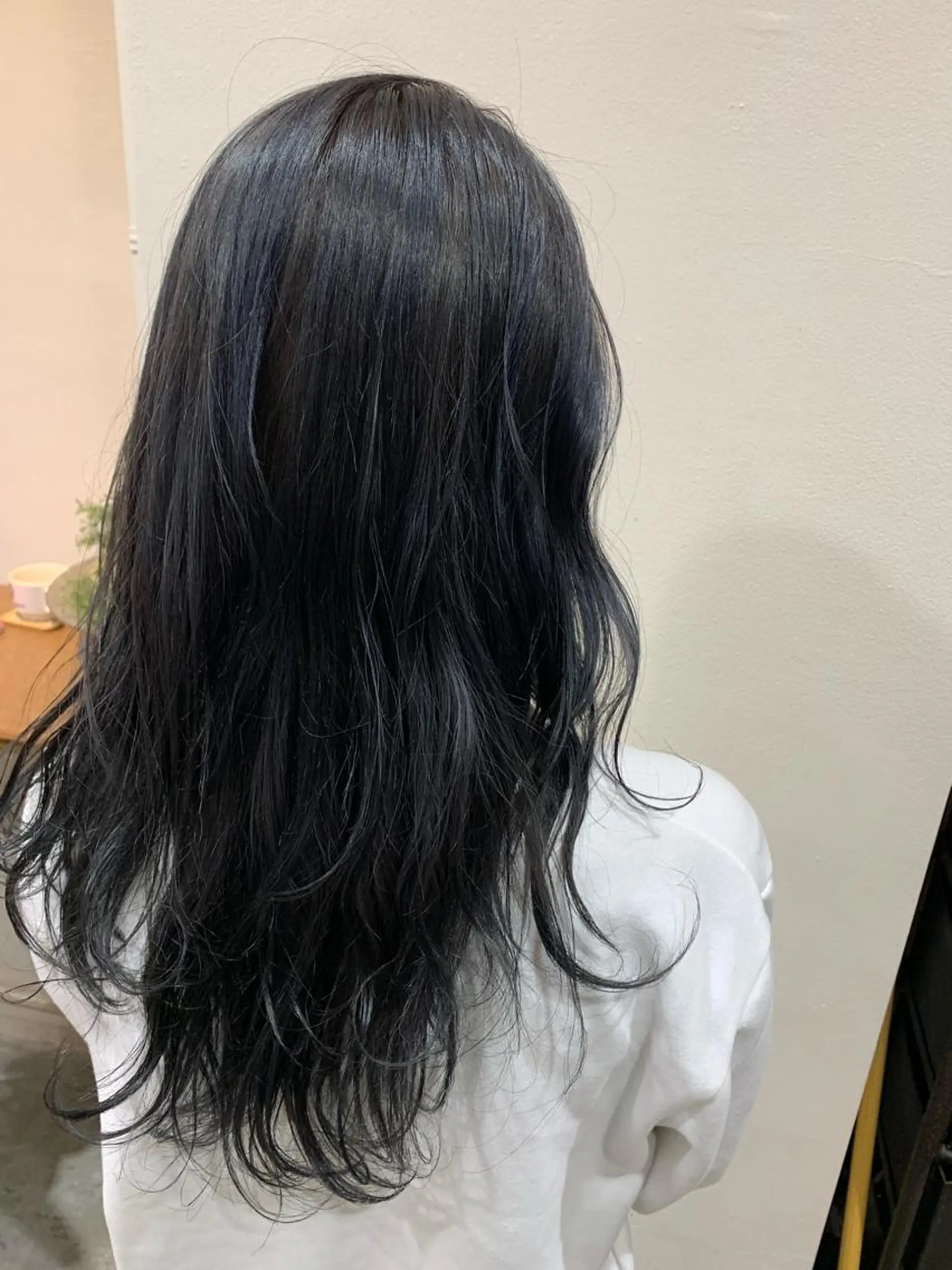 ロング カラー ヘアアレンジ ネイビーカラー ヘアカラー トリートメント 山崎 澪 レイヤーカット/大宮のヘアスタイル