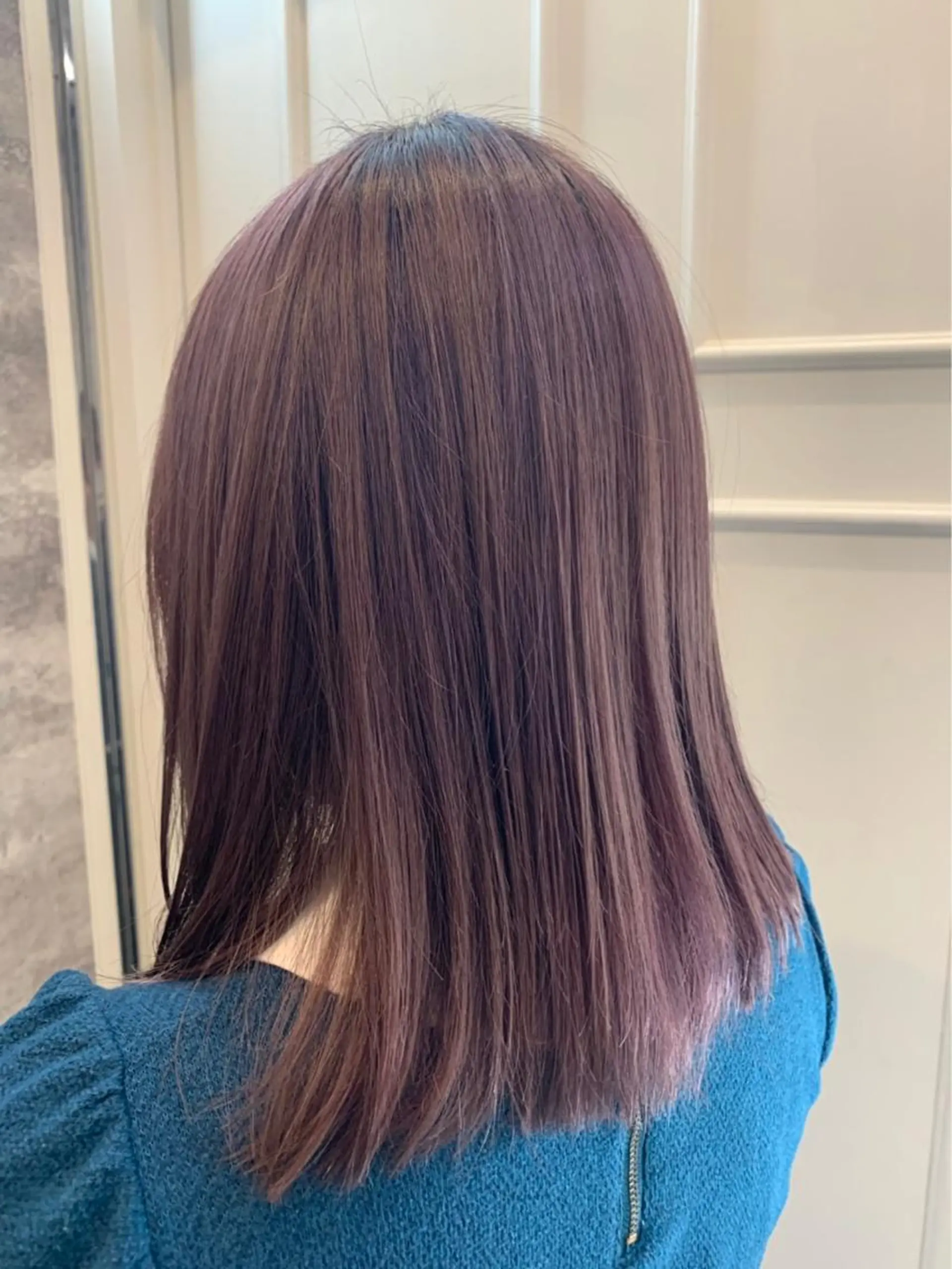 ミディアム カラー ラベンダーカラー ラベンダーピンク ピンクカラー 🫟Blanco🫟 Color&Careのヘアスタイル