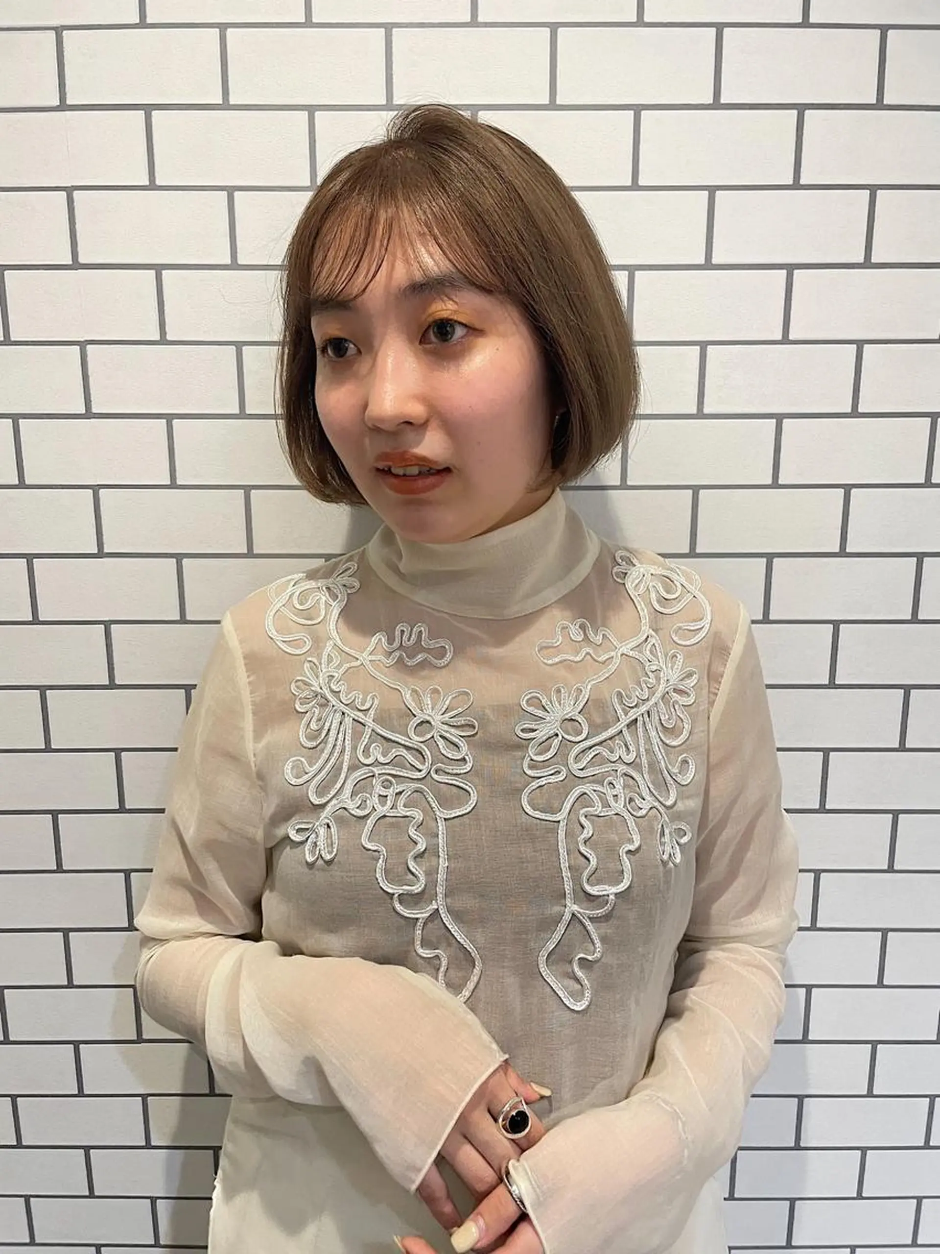 ショート カラー もりしま あやかのヘアスタイル