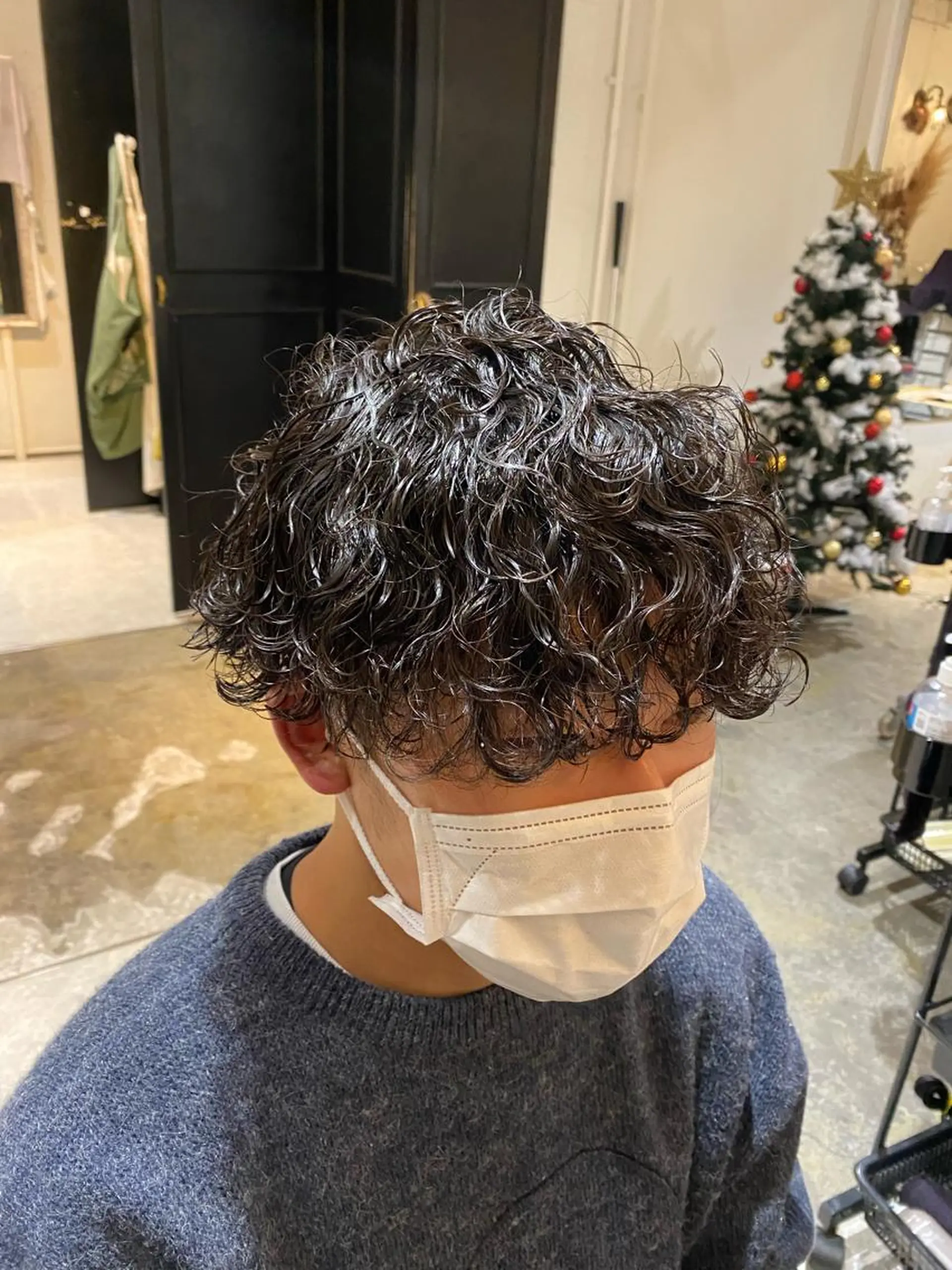 ミディアム カット パーマ バレイヤージュ職人 🔥代表YU-SHIのヘアスタイル